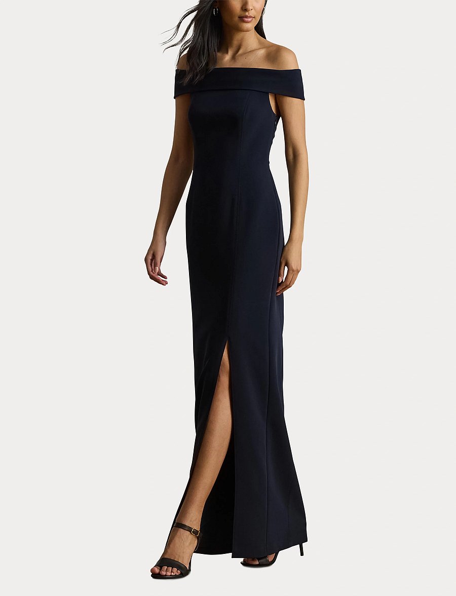 Lauren Ralph Lauren - STRTCH MODERN CREPE-GOWN - abendkleider - lighthouse navy - 4