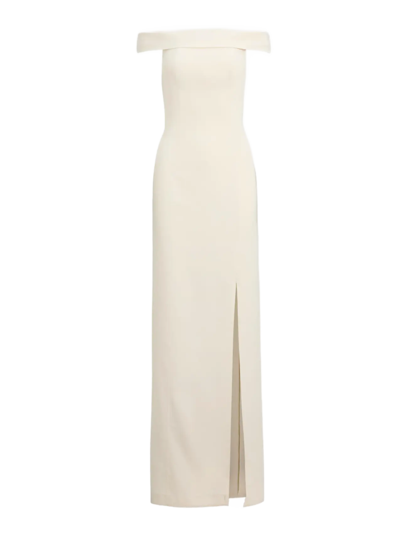 Lauren Ralph Lauren STRTCH MODERN CREPE-GOWN - Aftenkjoler - MASCARPONE CREAM / cream