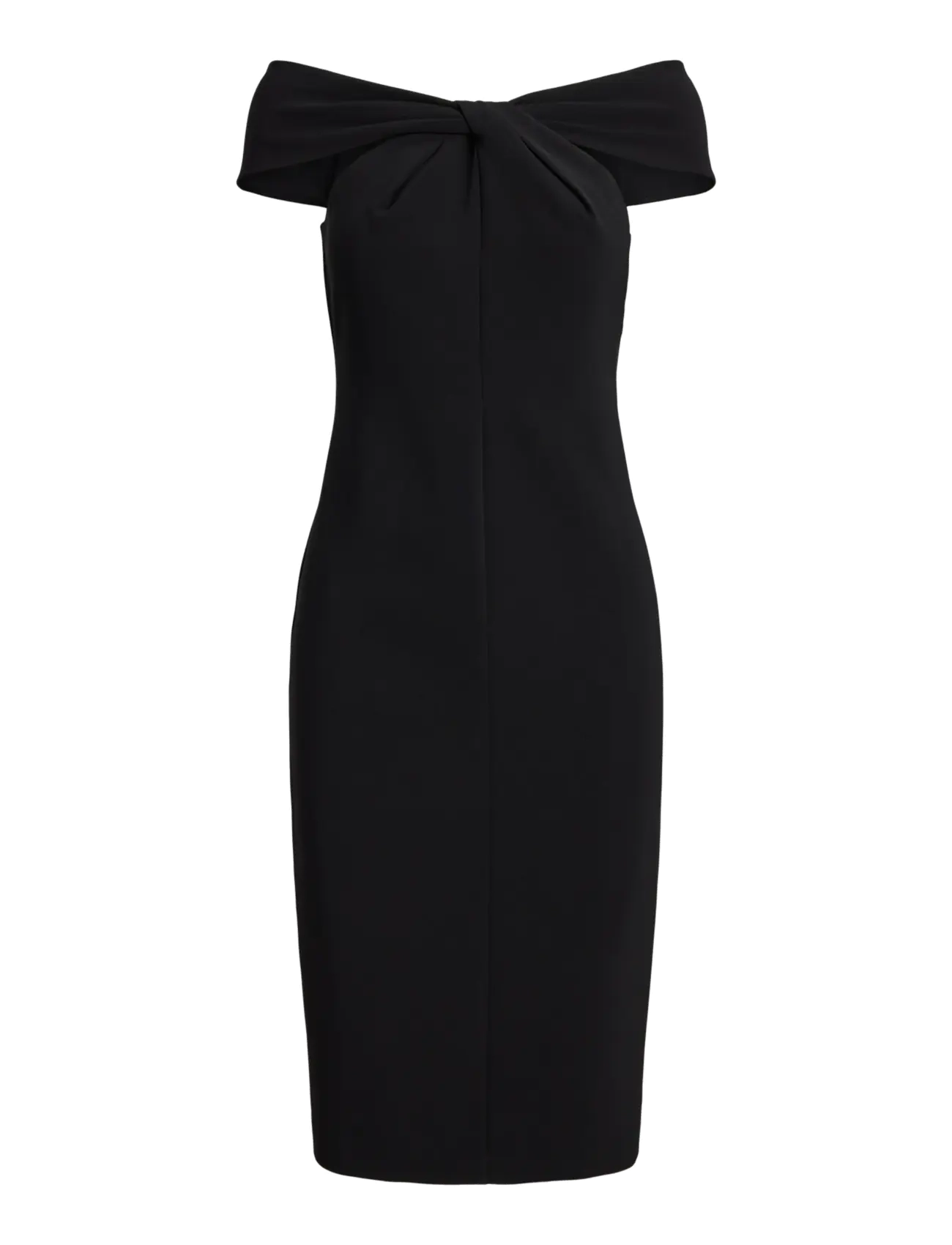 Lauren Ralph Lauren DOUBLE CREPE-COCKTAIL DRESS - Cocktailkjoler - BLACK / black