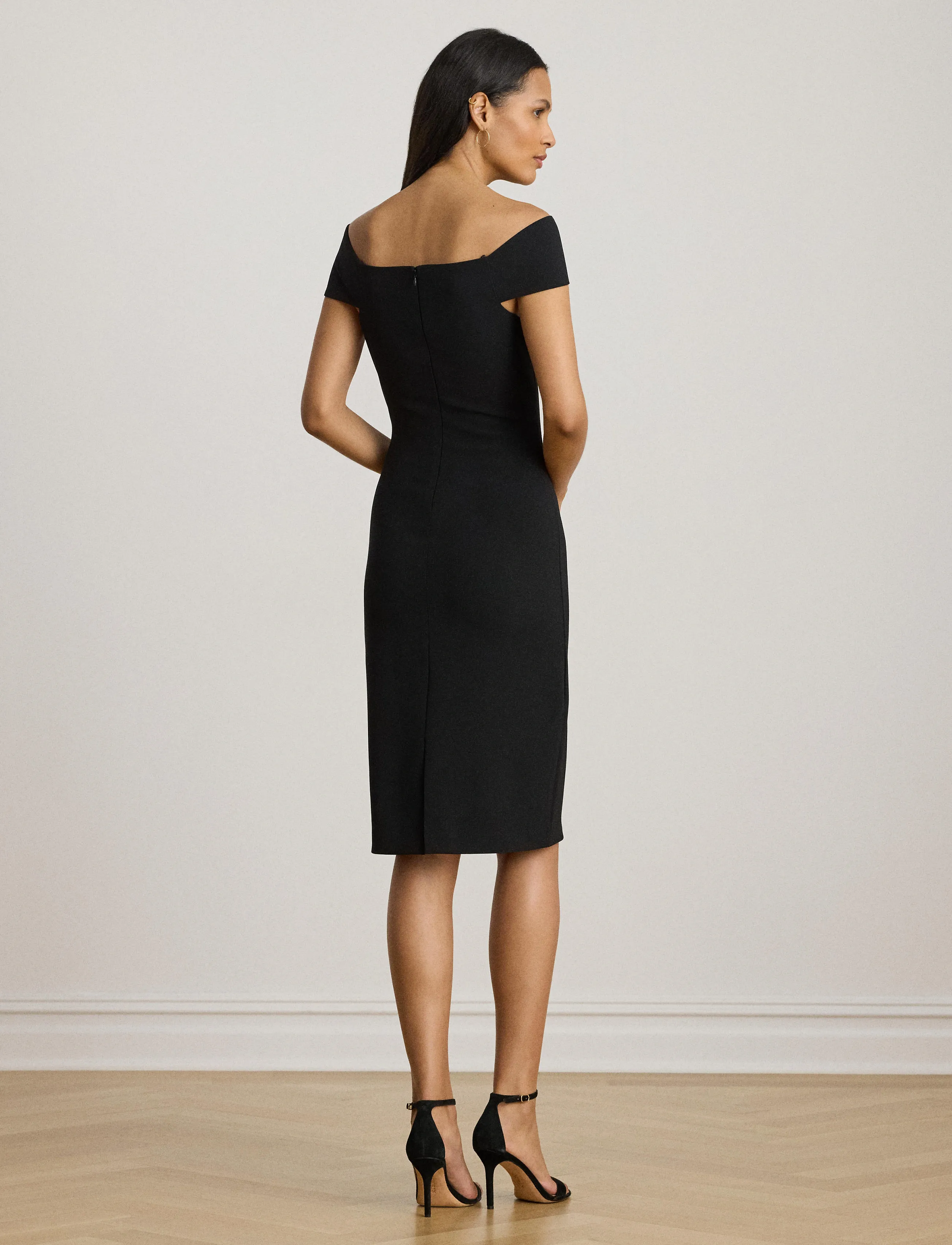 Lauren Ralph Lauren - DOUBLE CREPE-COCKTAIL DRESS - festkjoler - black - 2