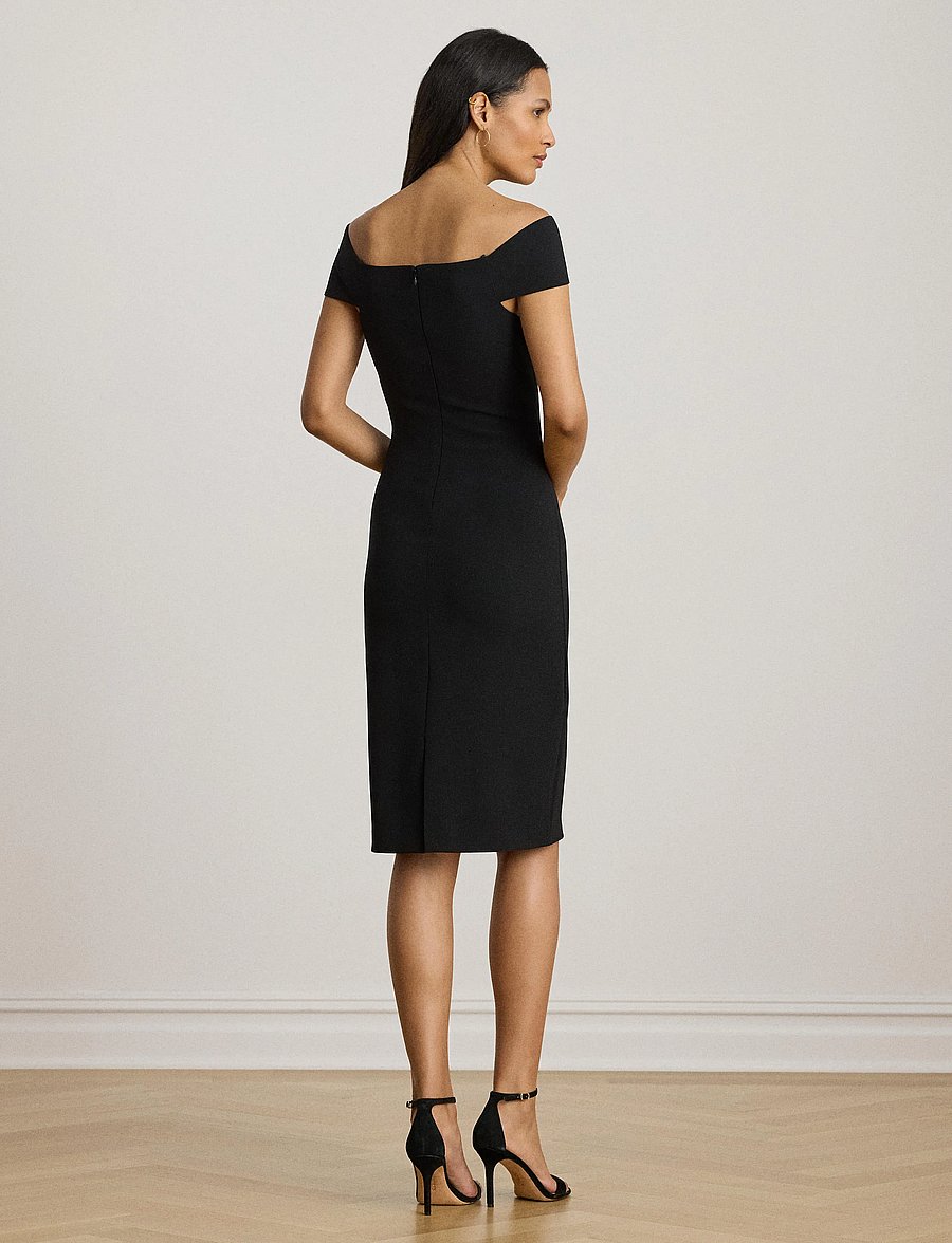 Lauren Ralph Lauren - DOUBLE CREPE-COCKTAIL DRESS - kokteilikleidid - black - 2