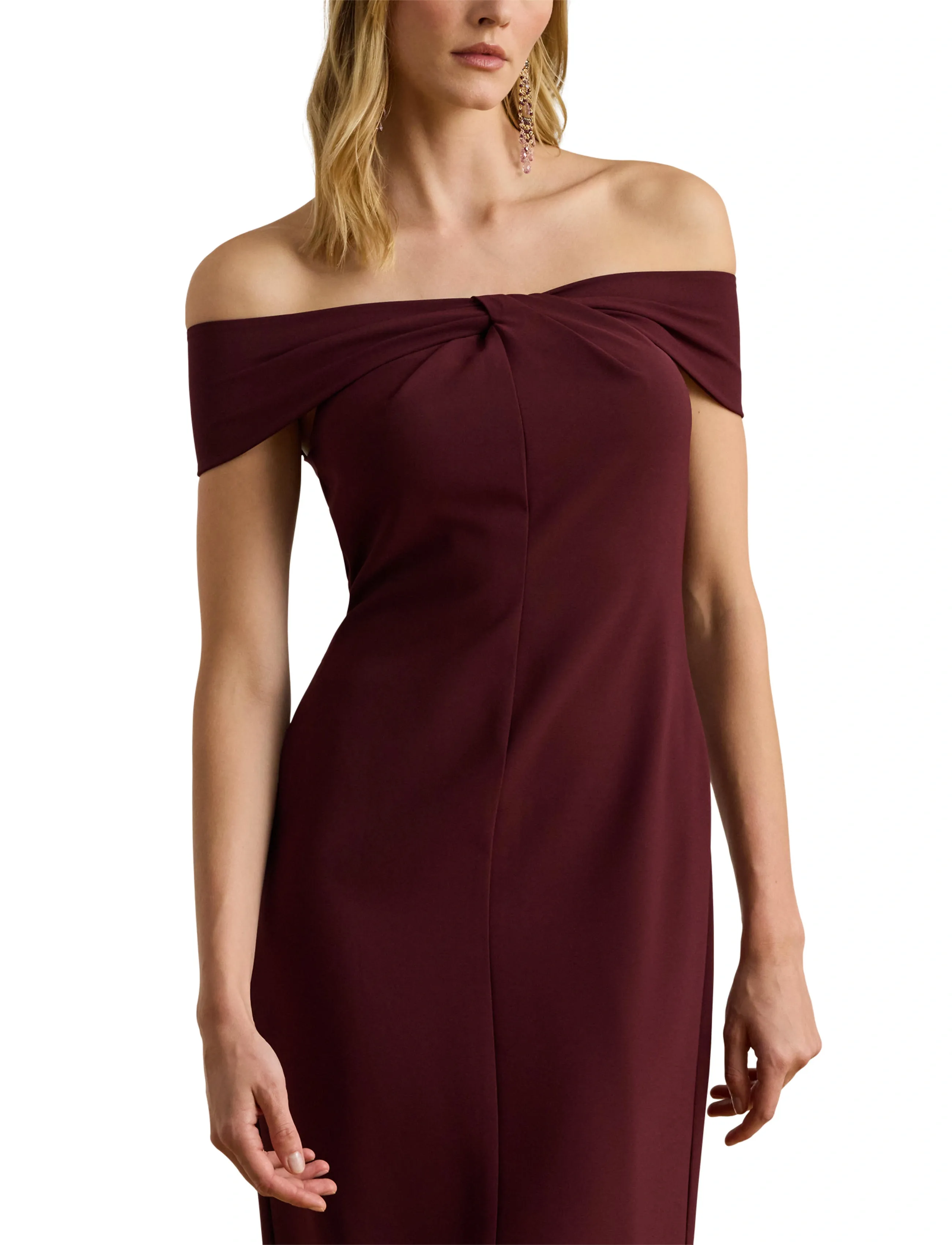 Lauren Ralph Lauren Twist-Front Crepe Cocktail Dress festklänningar dam – bild 5