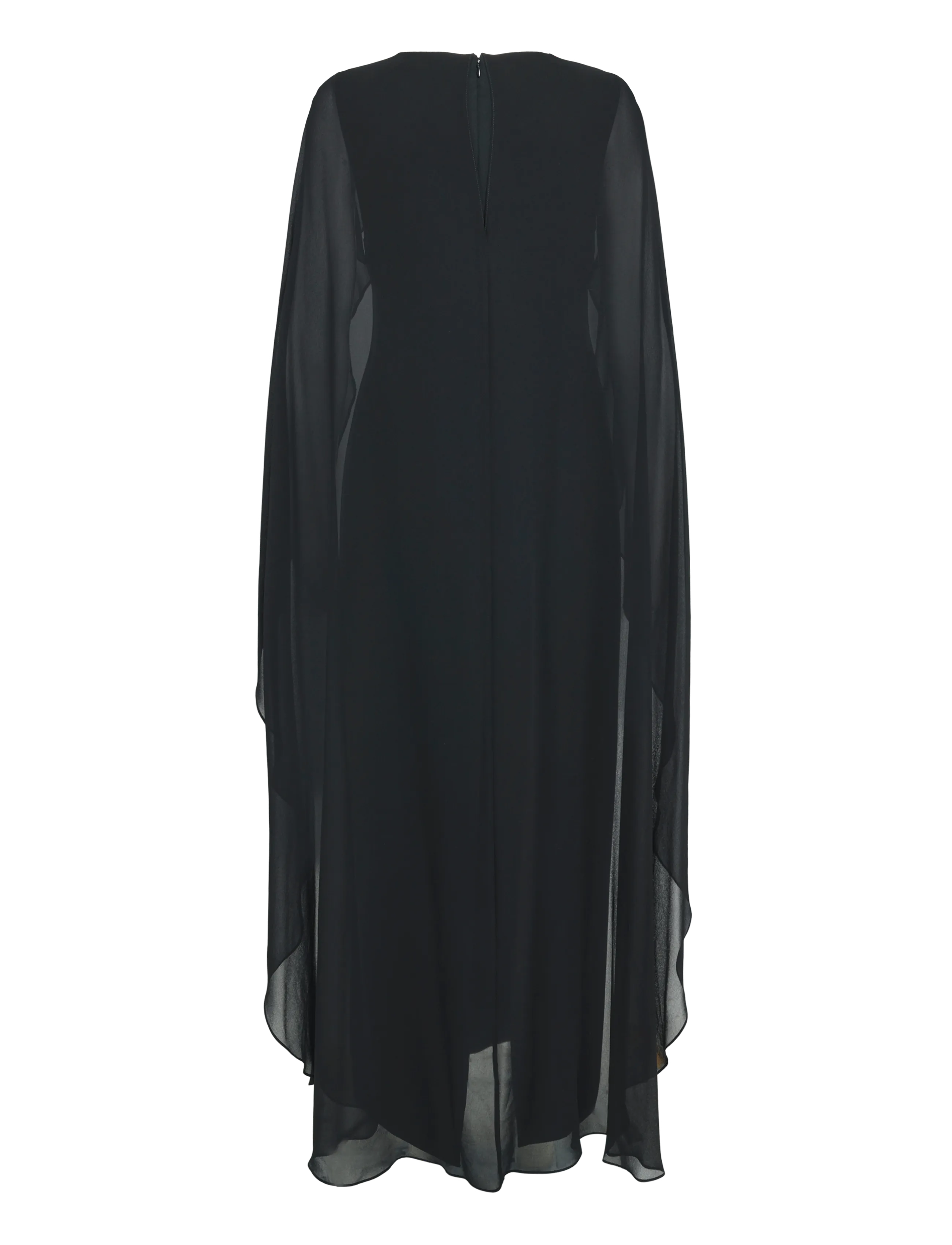 Lauren Ralph Lauren - Cape Georgette Gown - black - 2