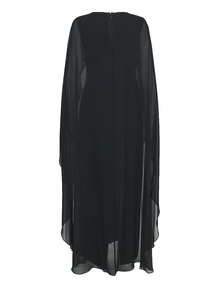 Lauren Ralph Lauren - Cape Georgette Gown - festkjoler - black - 2