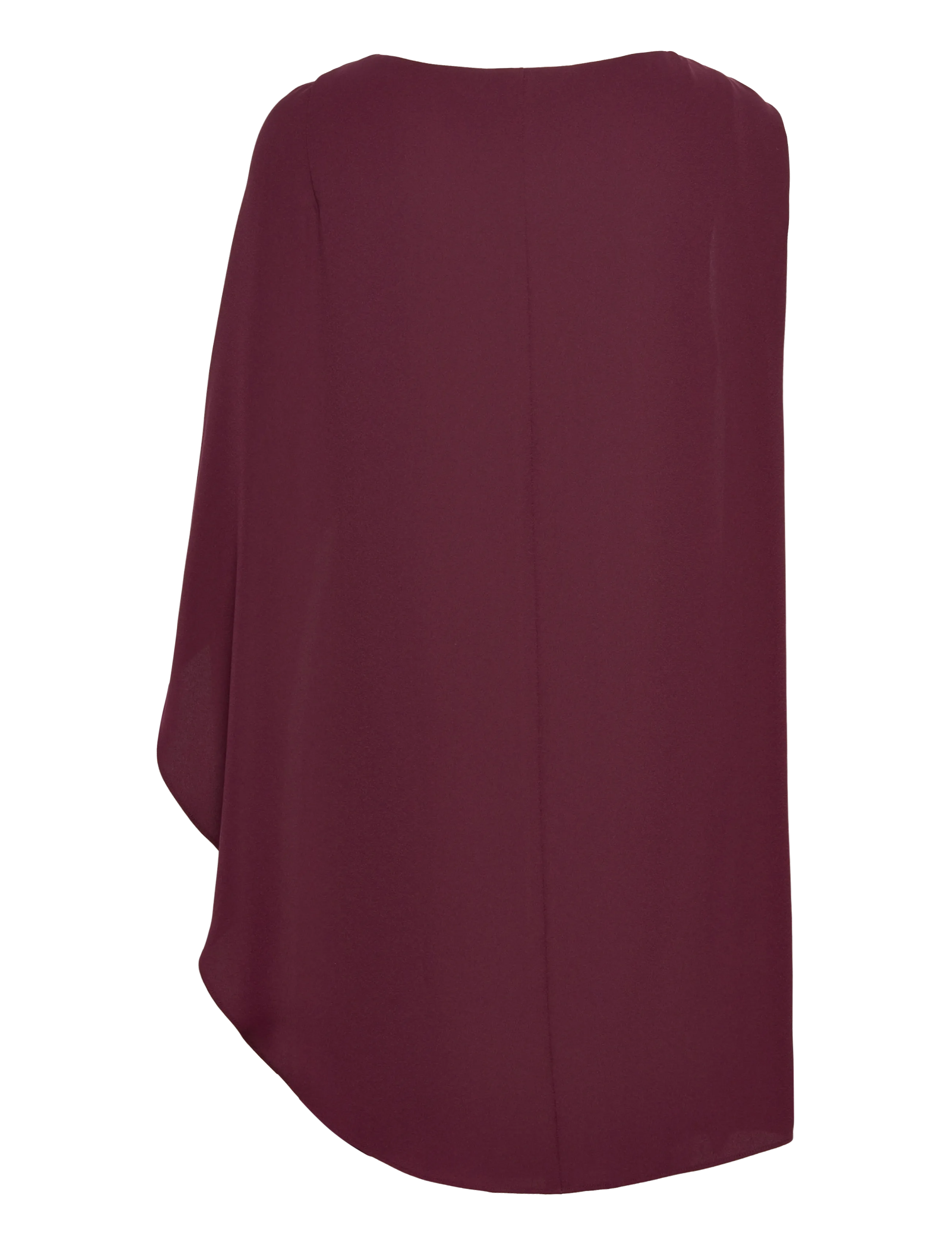 Lauren Ralph Lauren - Cape Georgette Cocktail Dress - kurze kleider - dark garnet - 2