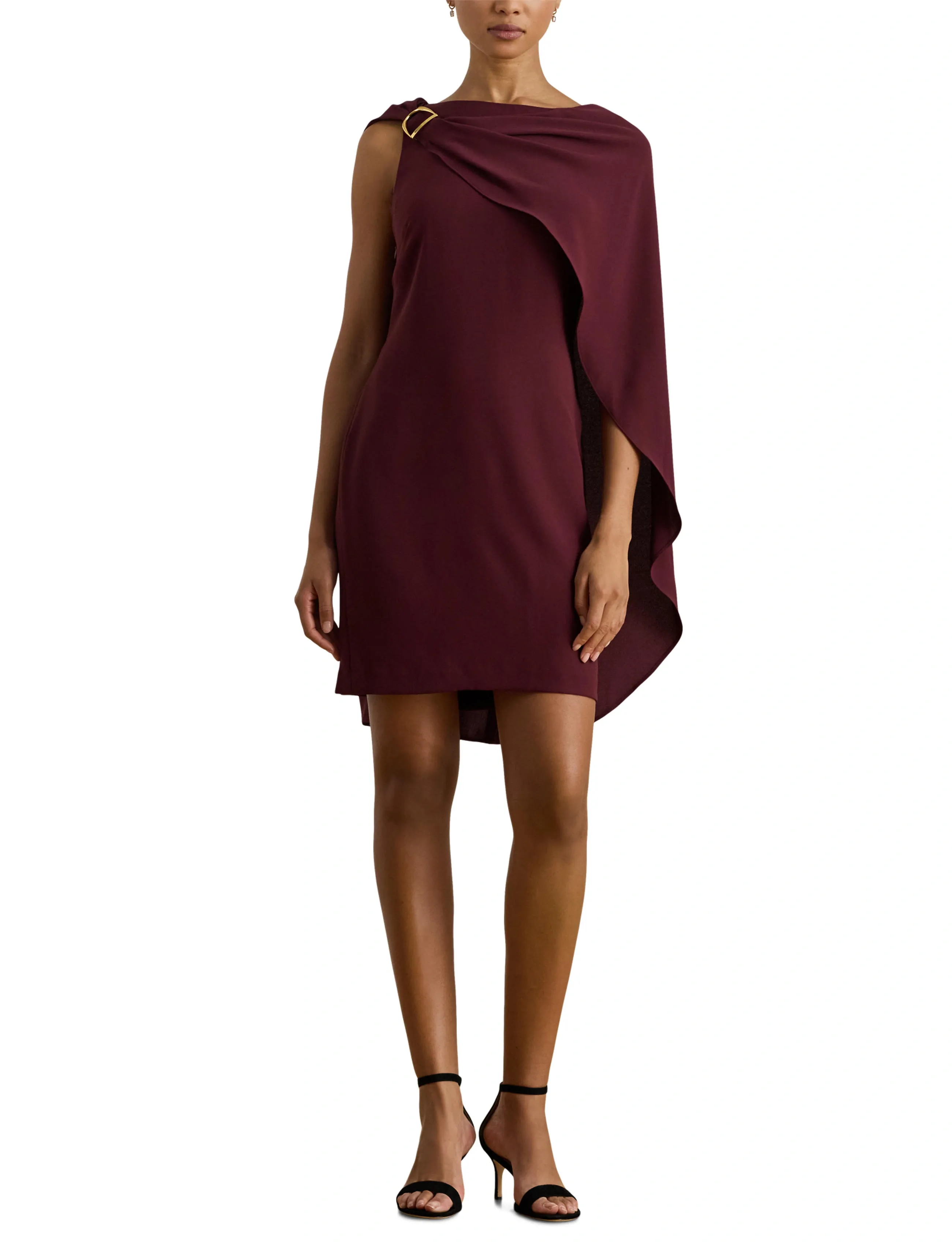 Lauren Ralph Lauren Cape Georgette Cocktail Dress klänningar dam – bild 6