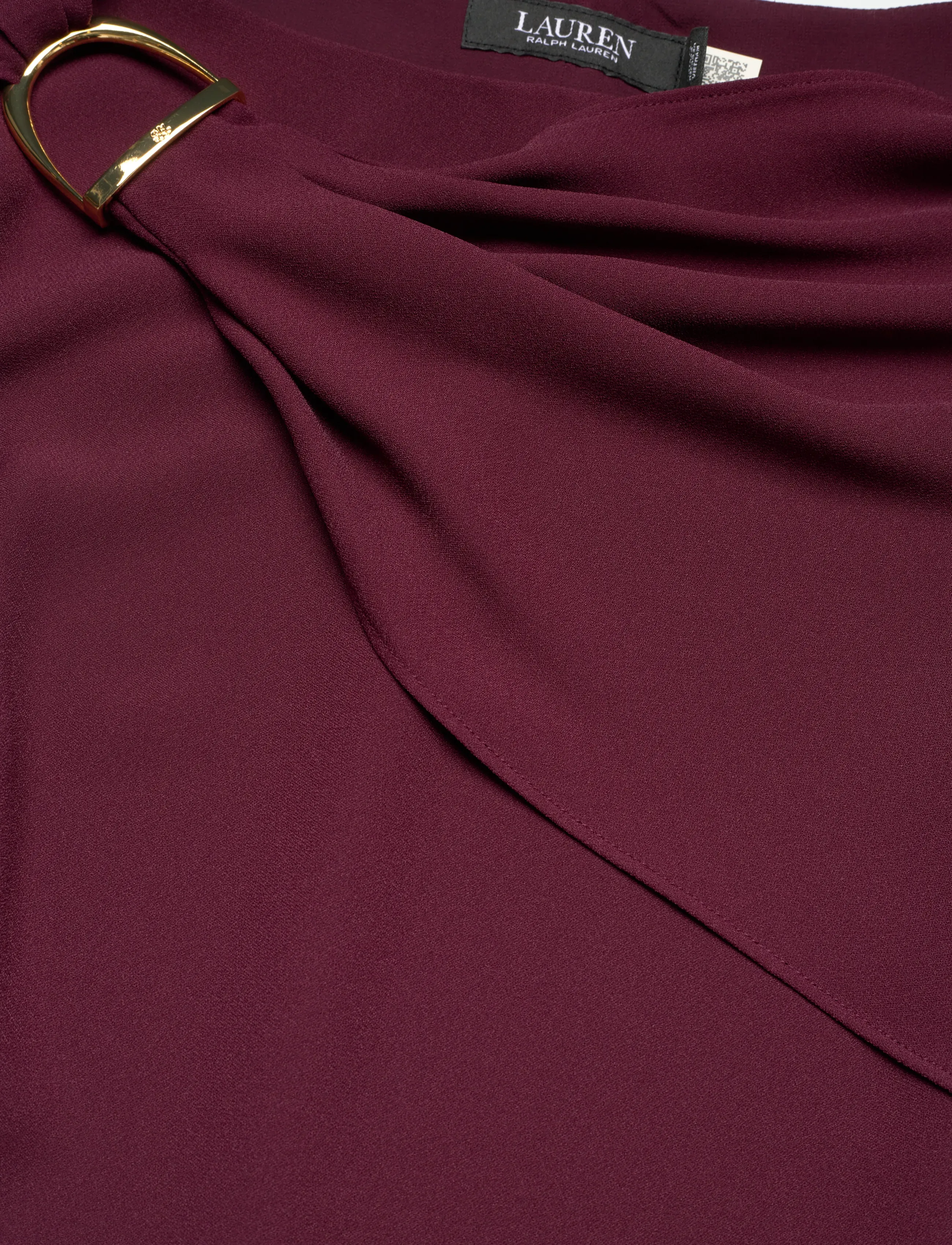 Lauren Ralph Lauren - Cape Georgette Cocktail Dress - kurze kleider - dark garnet - 5