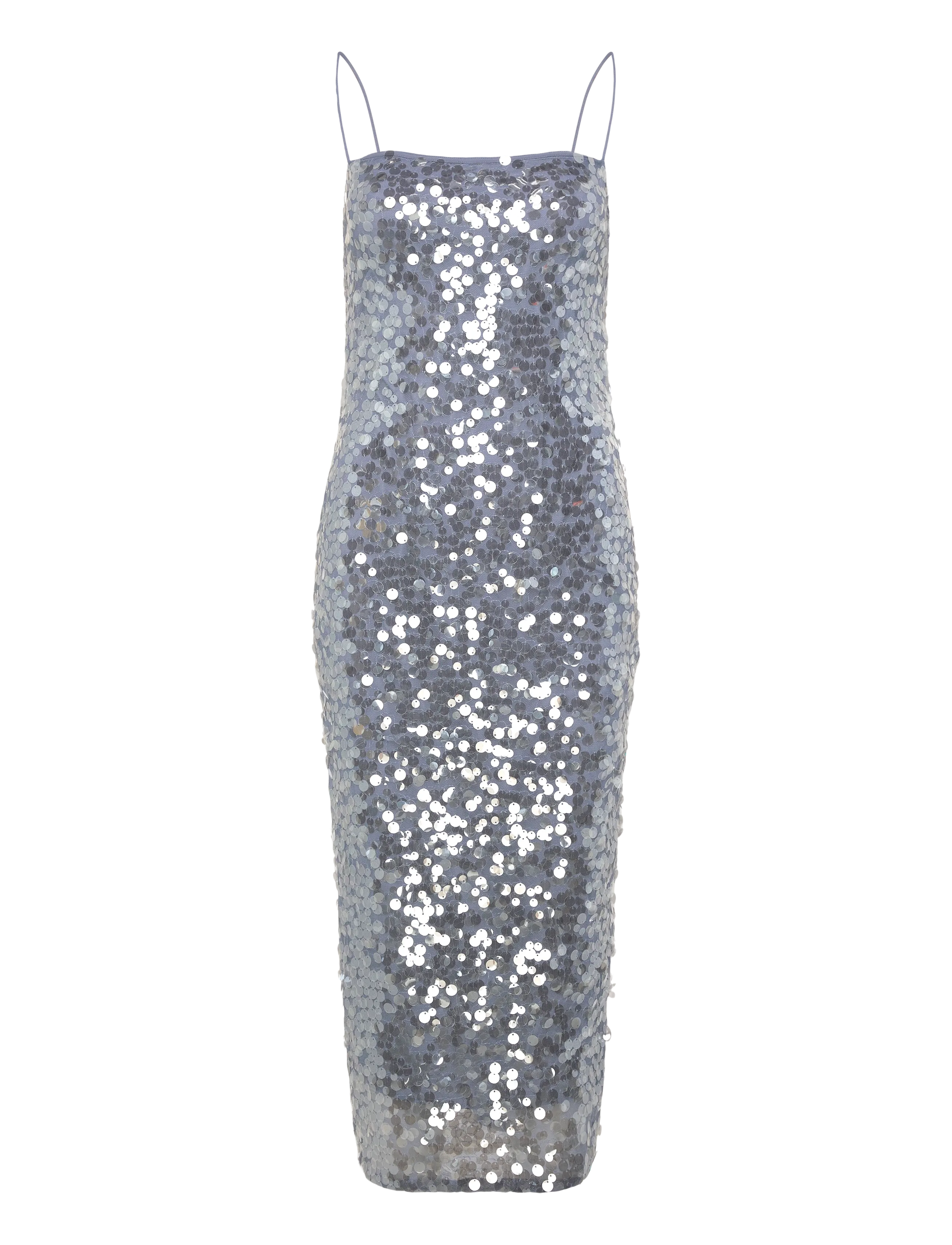 LAUREN RALPH LAUREN Pailletten Paillettes-Wvn-Kleider Silber - 40 - Damen