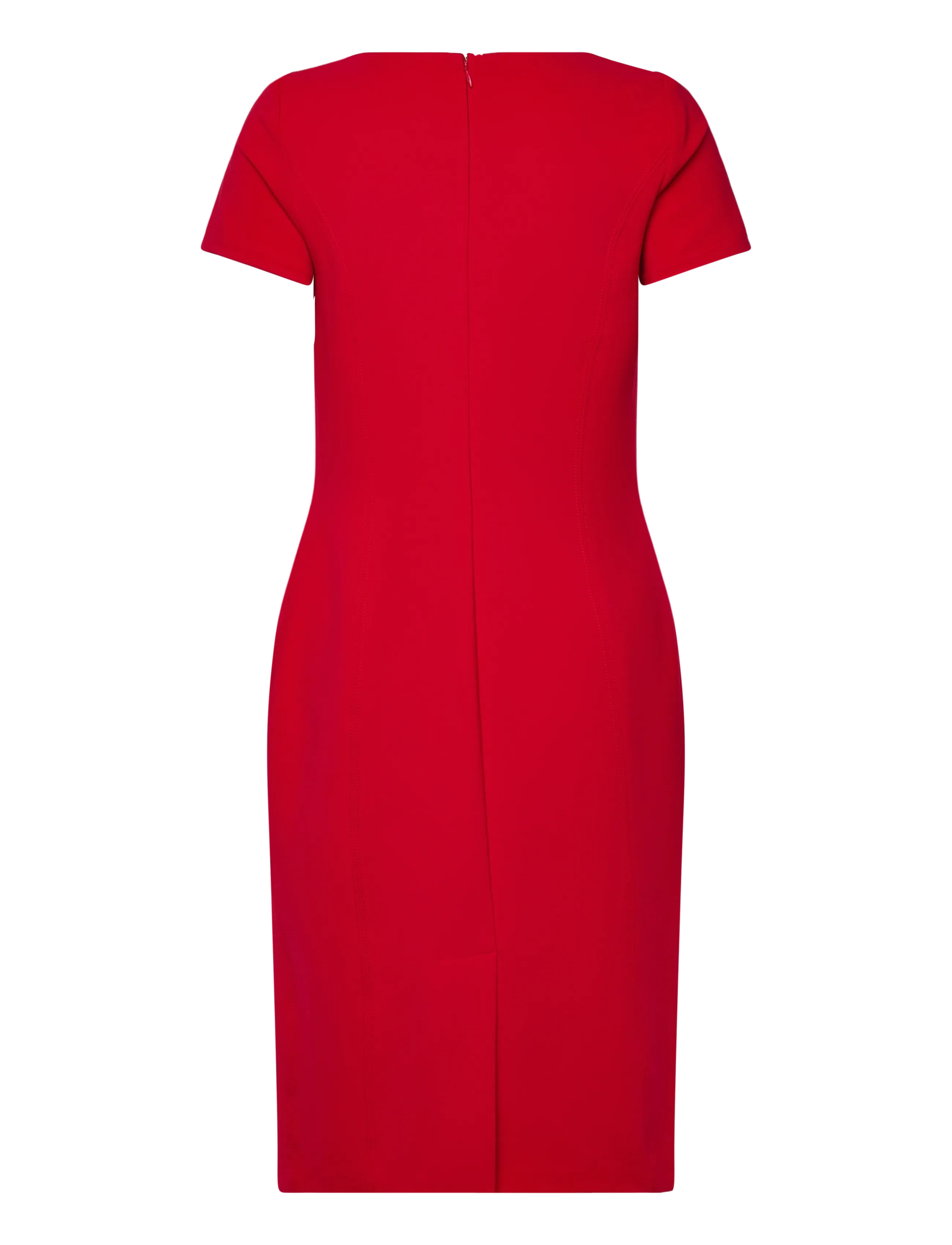 Faille Short-Sleeve Cocktail Dress 2