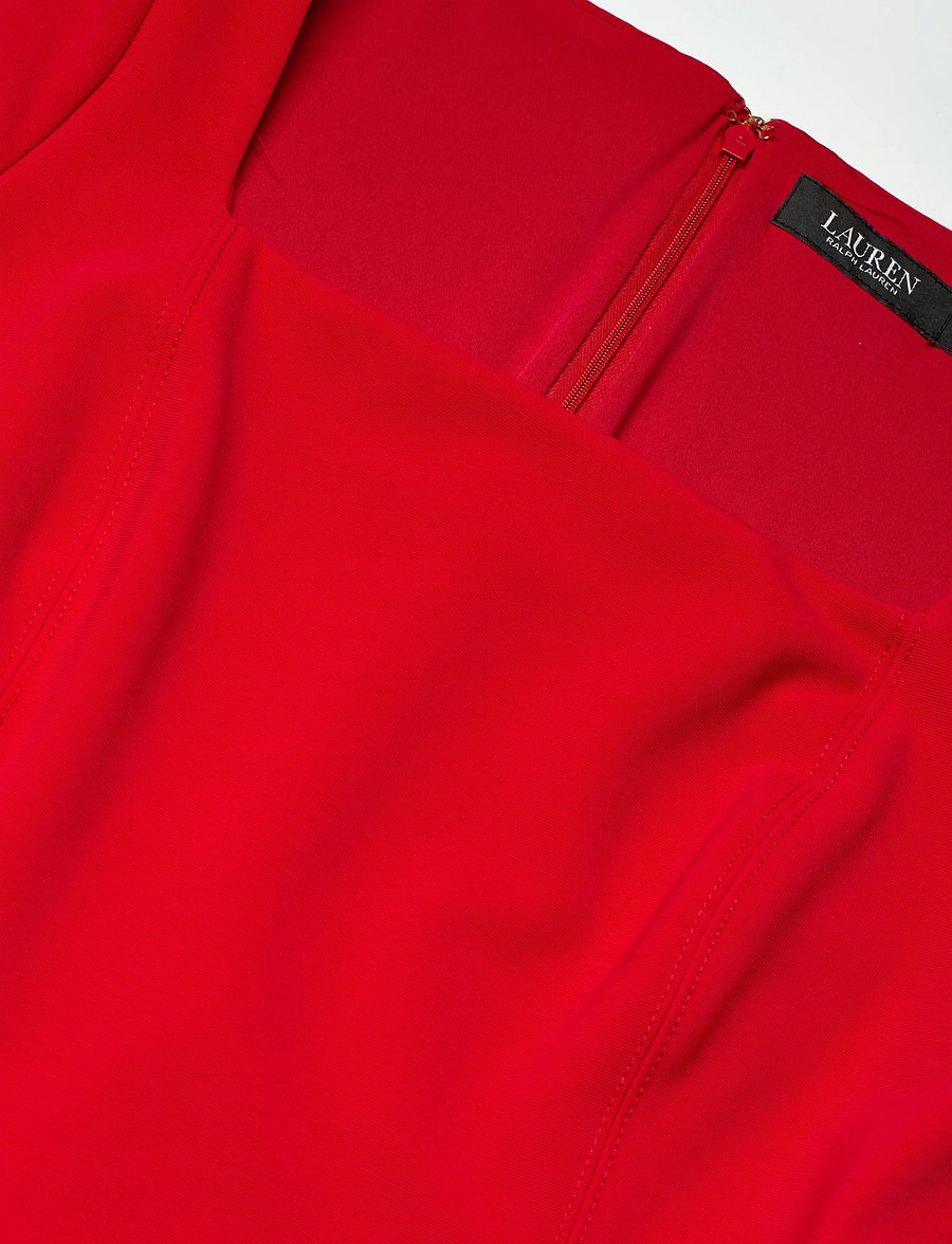 Lauren Ralph Lauren - Faille Short-Sleeve Cocktail Dress - cocktailklänningar - cruise red - 3
