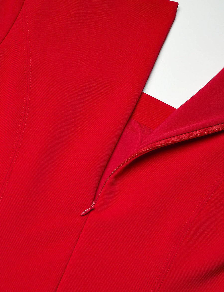 Lauren Ralph Lauren - Faille Short-Sleeve Cocktail Dress - cocktailklänningar - cruise red - 4