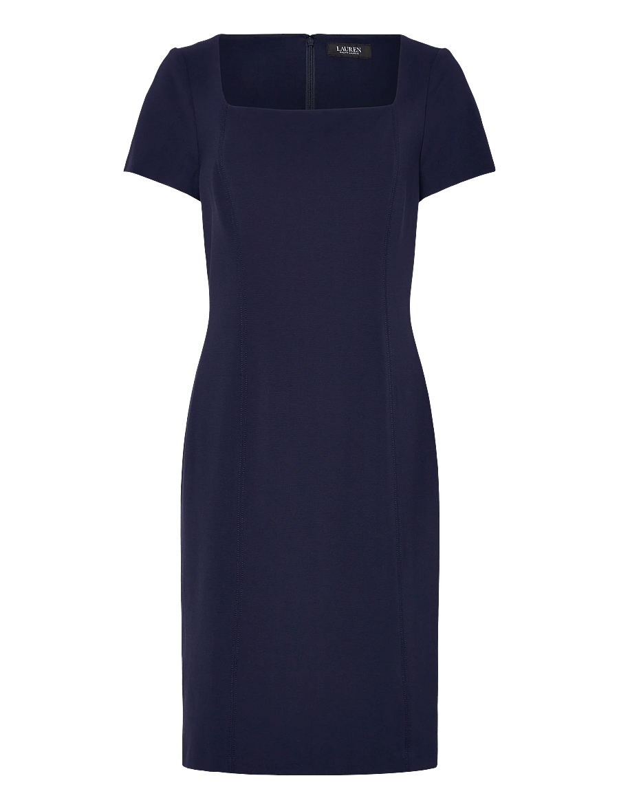 Lauren Ralph Lauren - Faille Short-Sleeve Cocktail Dress - cocktail dresses - refined navy - 1