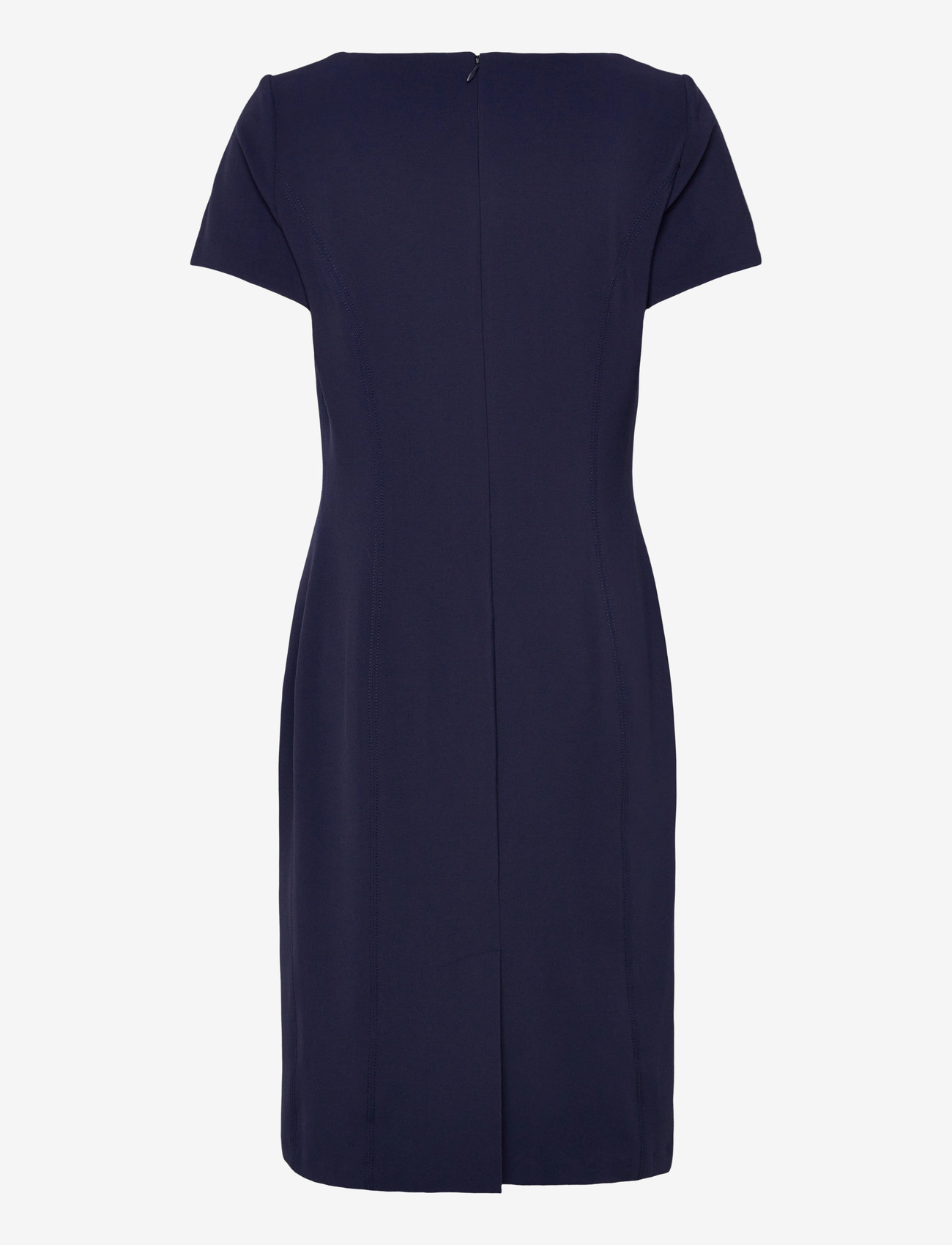 Lauren Ralph Lauren - Faille Short-Sleeve Cocktail Dress - cocktailklänningar - refined navy - 1
