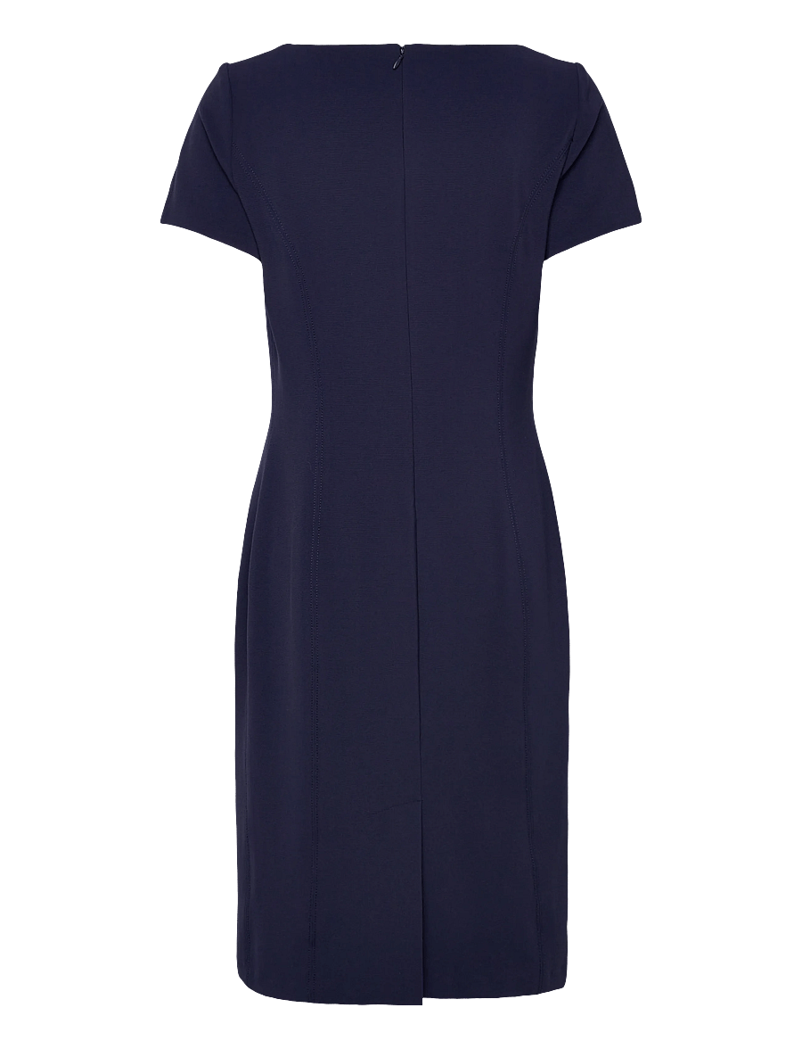 Lauren Ralph Lauren - Faille Short-Sleeve Cocktail Dress - cocktail dresses - refined navy - 2