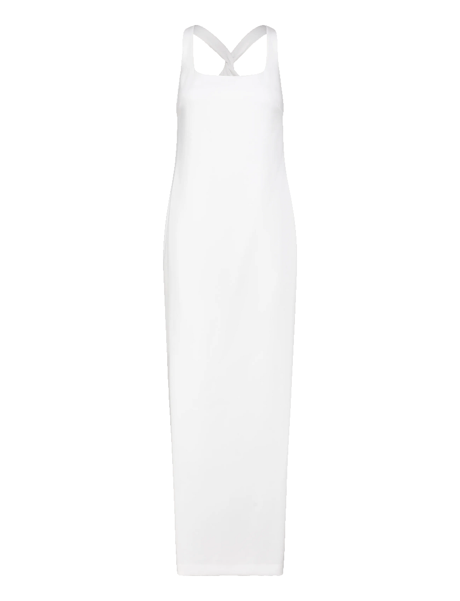 Lauren Ralph Lauren - STRTCH MODERN CREPE-WVN-DRESSES - aftonklänningar - white - 1