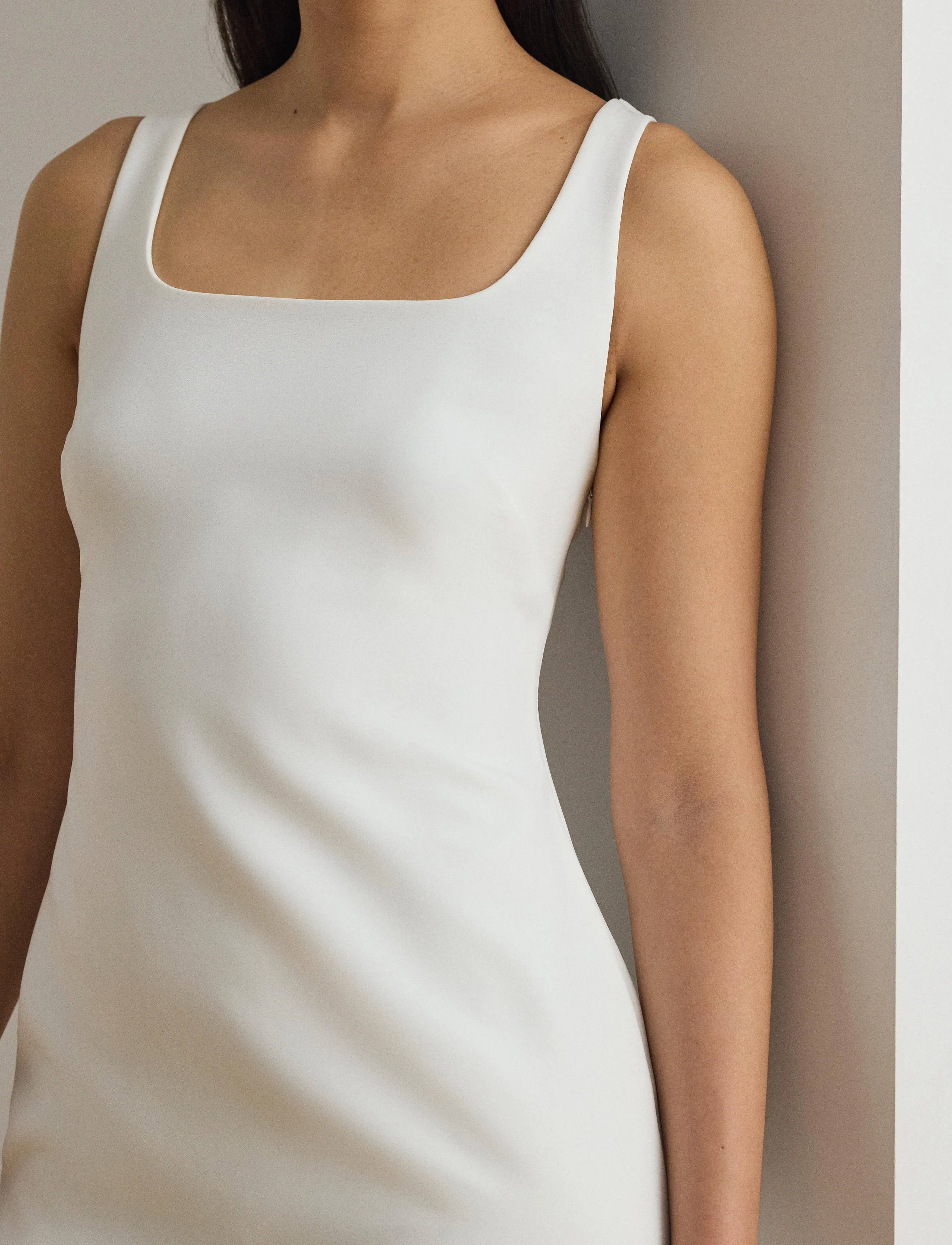Lauren Ralph Lauren - STRTCH MODERN CREPE-WVN-DRESSES - aftenkjoler - white - 4
