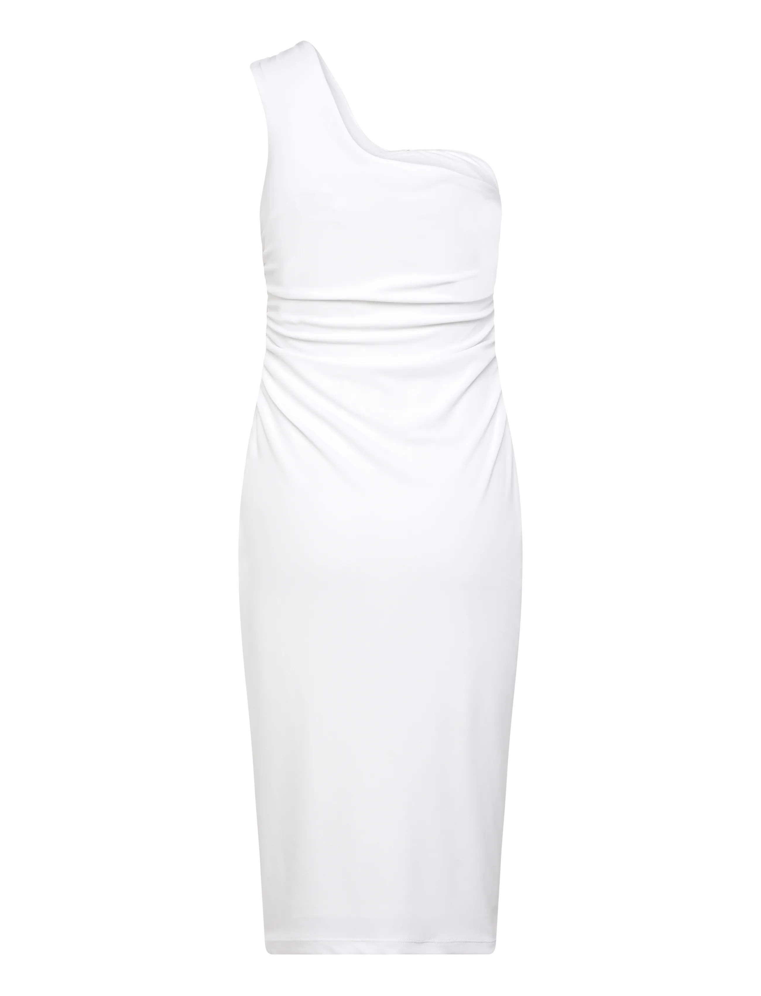 Lauren Ralph Lauren - STR MATTE JERSEY-R-KNT-DRESSES - cocktailklänningar - white - 1