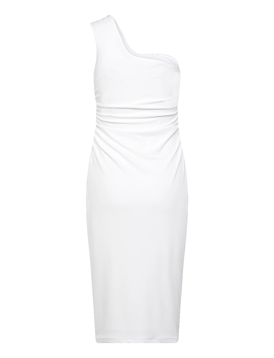 Lauren Ralph Lauren - STR MATTE JERSEY-R-KNT-DRESSES - kokteilkjólar - white - 1