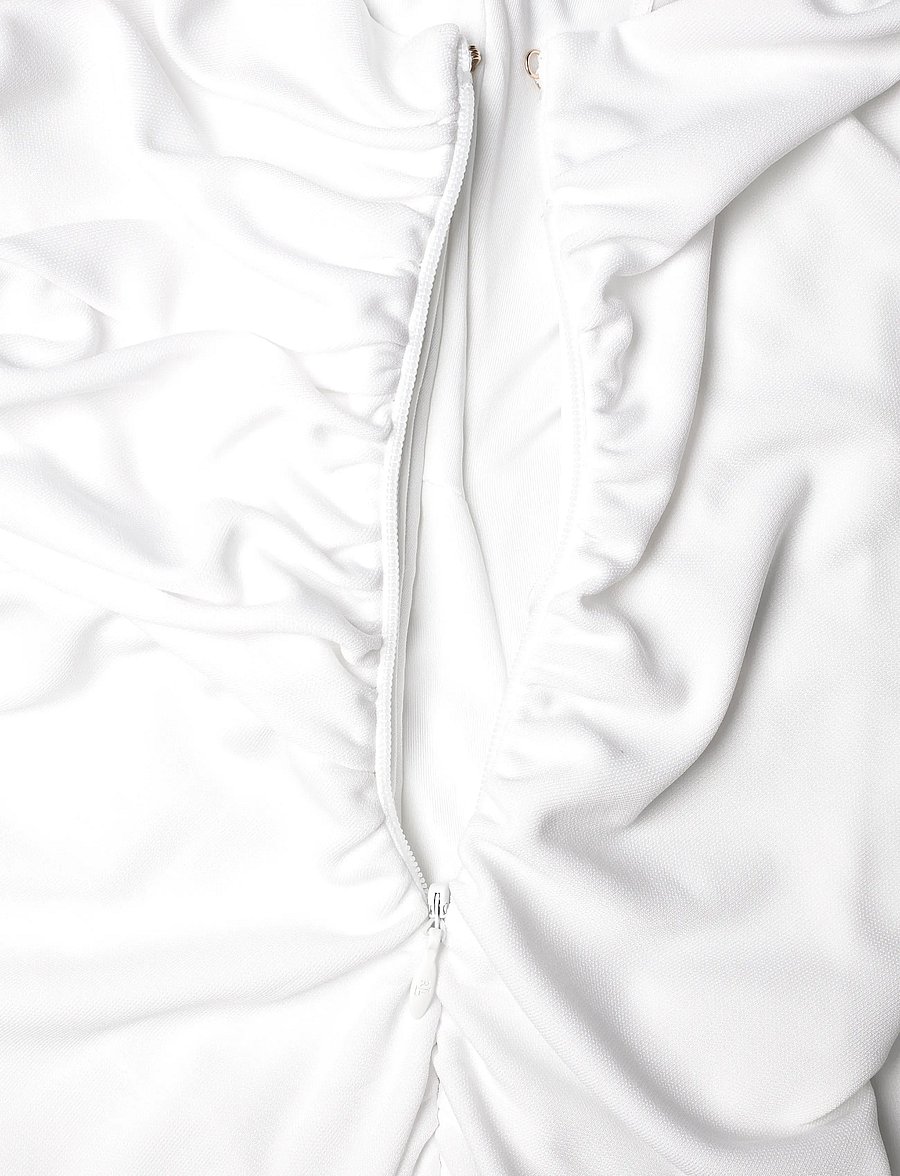 Lauren Ralph Lauren - STR MATTE JERSEY-R-KNT-DRESSES - kokteilkjólar - white - 3