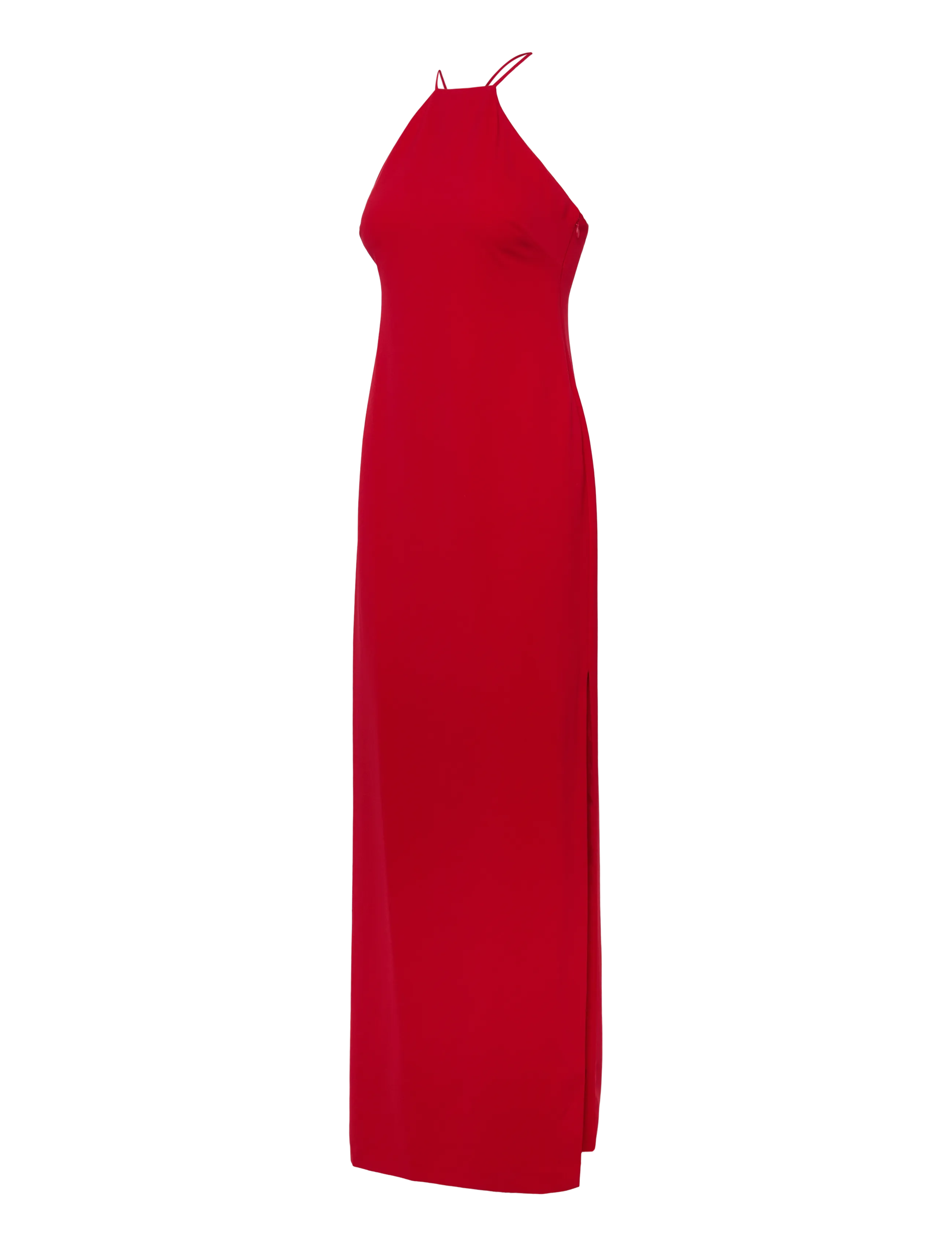 Lauren Ralph Lauren - Double-Faced Crepe Halter Gown - aftonklänningar - cruise red - 3