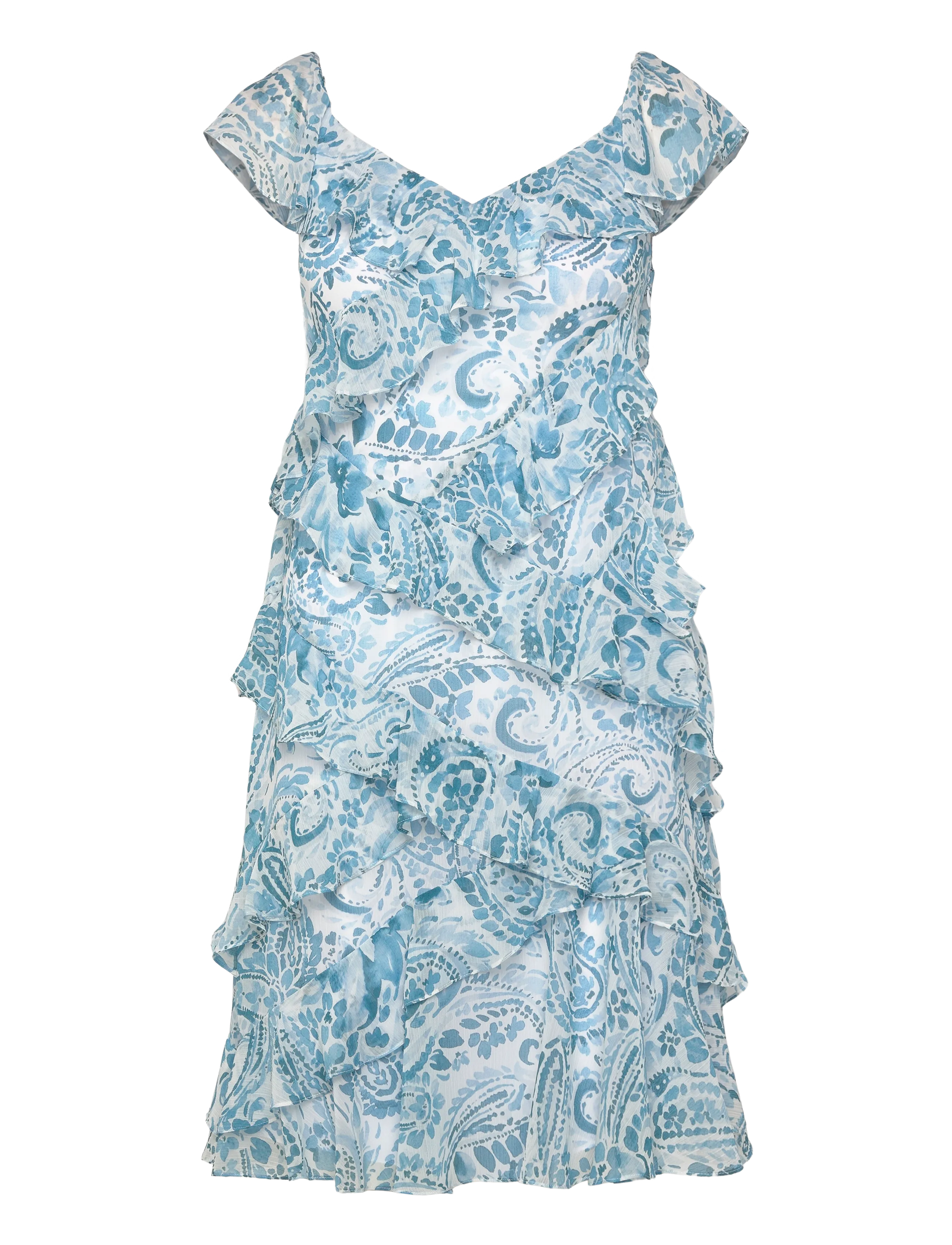 LAUREN RALPH LAUREN Poly Crinkle Ggt 58-Wvn-Kleider Blau - 42 - Damen