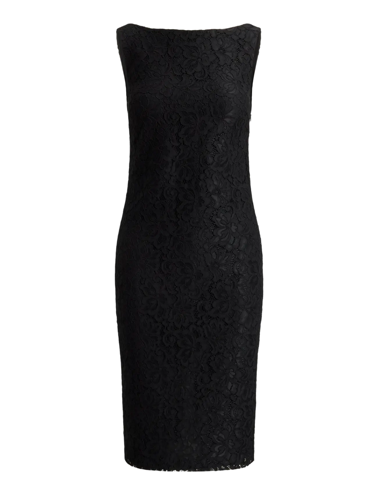 Lauren Ralph Lauren - Lace Sleeveless Cocktail Dress - robes de cocktail - black - 1