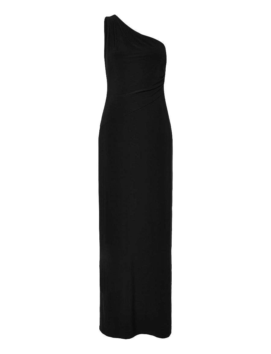 Lauren Ralph Lauren - Stretch Jersey One-Shoulder Gown - sukienki wieczorowe - black - 1
