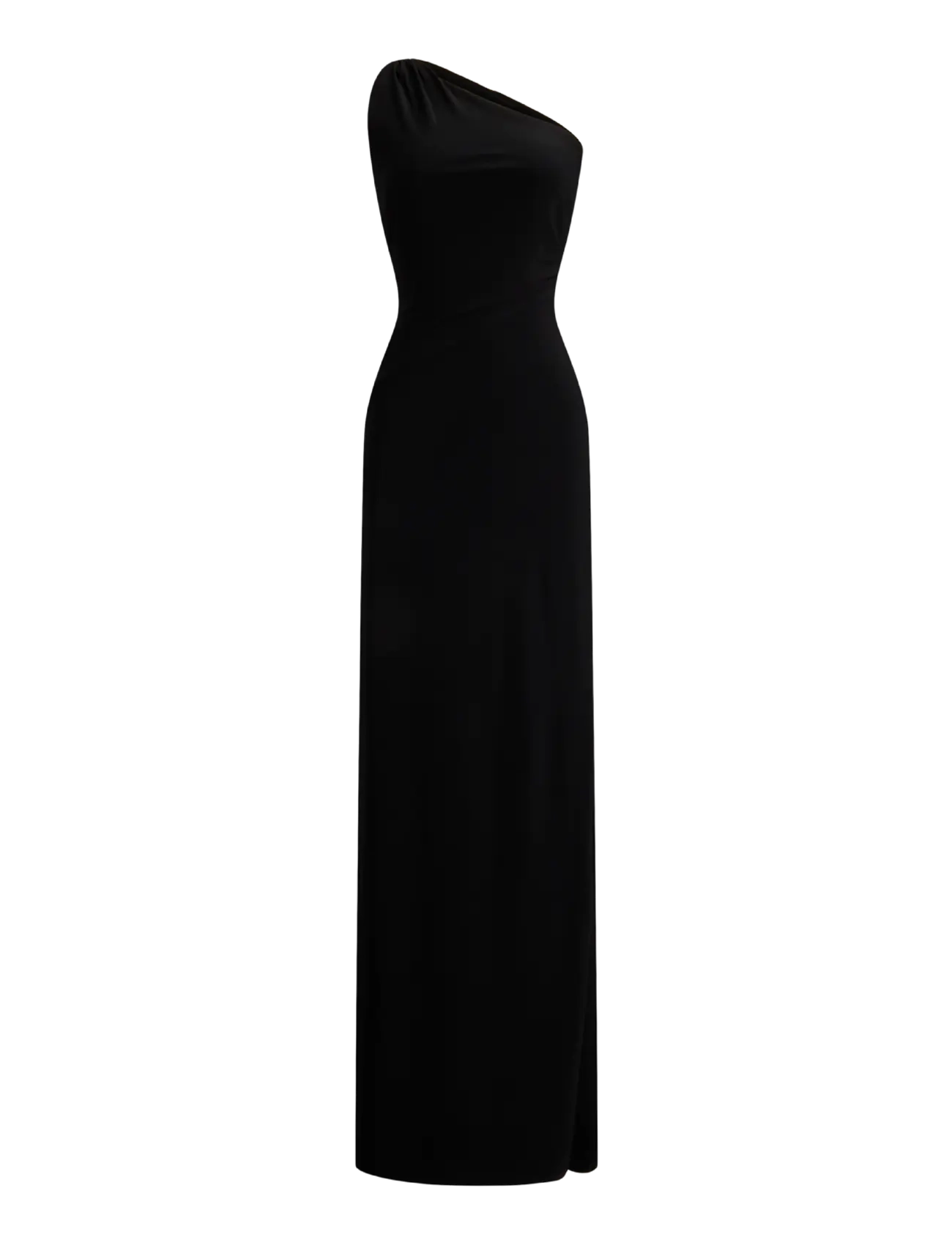 Lauren Ralph Lauren - Stretch Jersey One-Shoulder Gown - abendkleider - black - 1