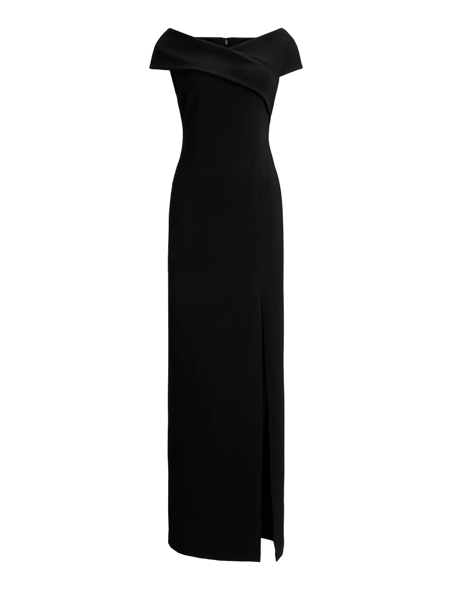 Lauren Ralph Lauren - Faille Off-the-Shoulder Gown - partykleider - black - 2