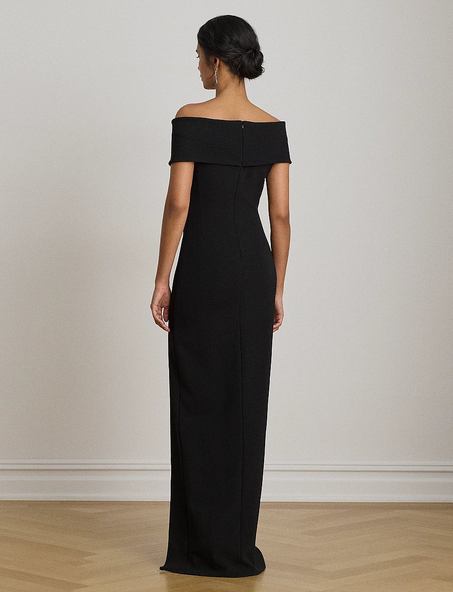 Lauren Ralph Lauren - Faille Off-the-Shoulder Gown - partykleider - black - 3