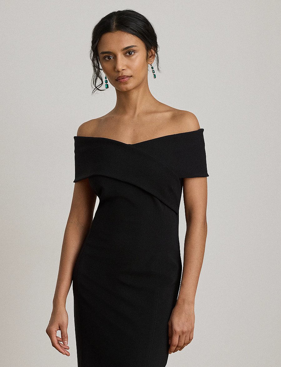 Lauren Ralph Lauren - Faille Off-the-Shoulder Gown - partykleider - black - 5