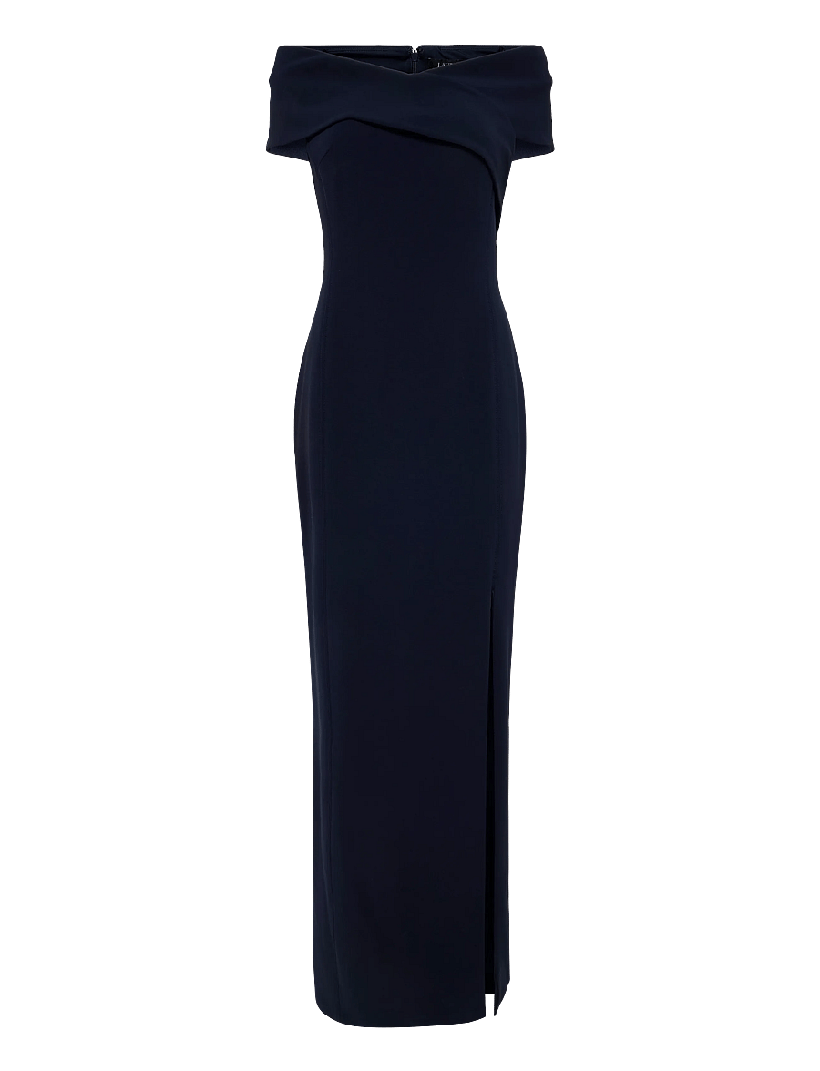 Lauren Ralph Lauren - Faille Off-the-Shoulder Gown - festkjoler - lauren navy - 2