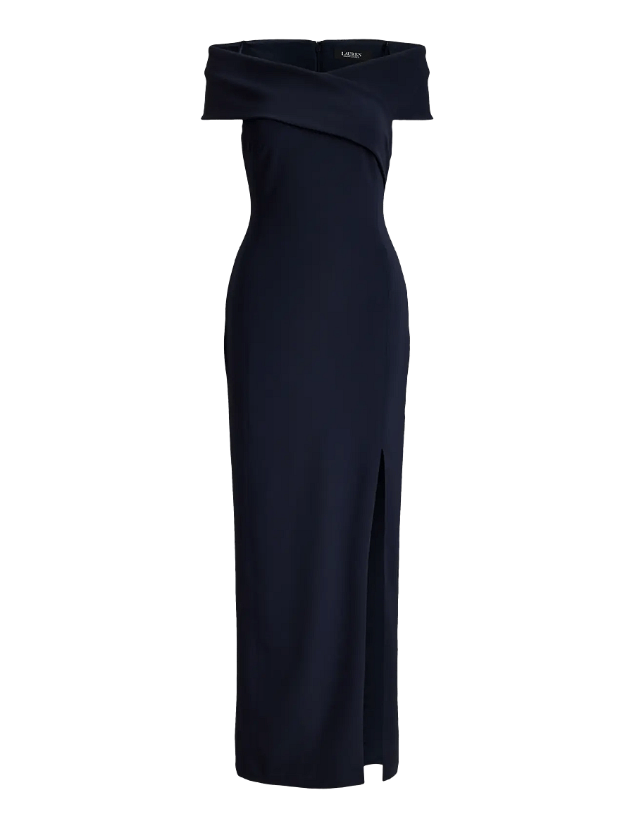 Lauren Ralph Lauren - Faille Off-the-Shoulder Gown - partykleider - lauren navy - 2