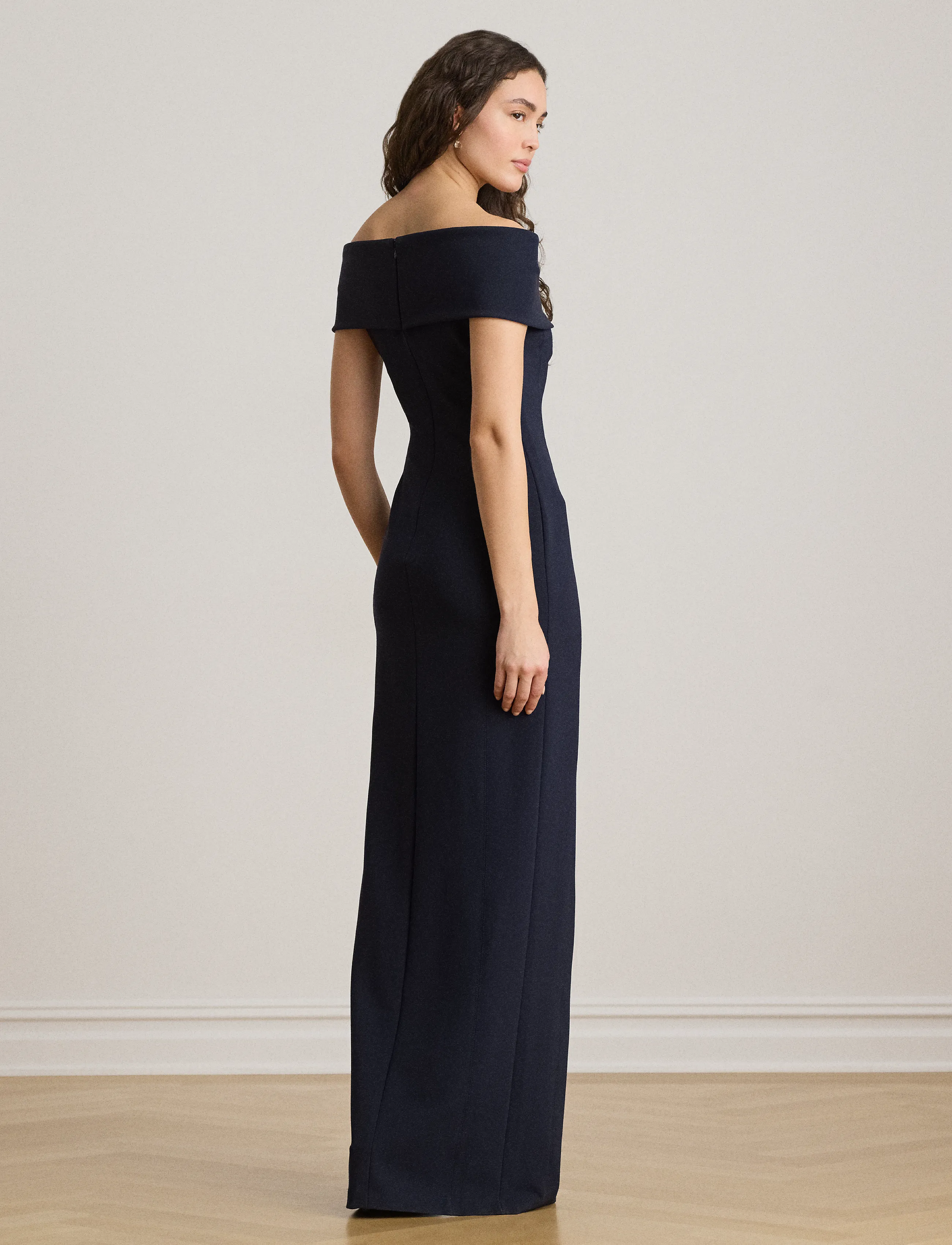 Lauren Ralph Lauren - Faille Off-the-Shoulder Gown - partykleider - lauren navy - 3