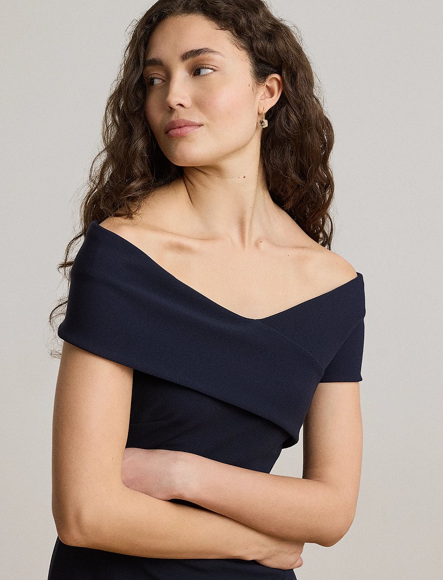Lauren Ralph Lauren - Faille Off-the-Shoulder Gown - partykleider - lauren navy - 4