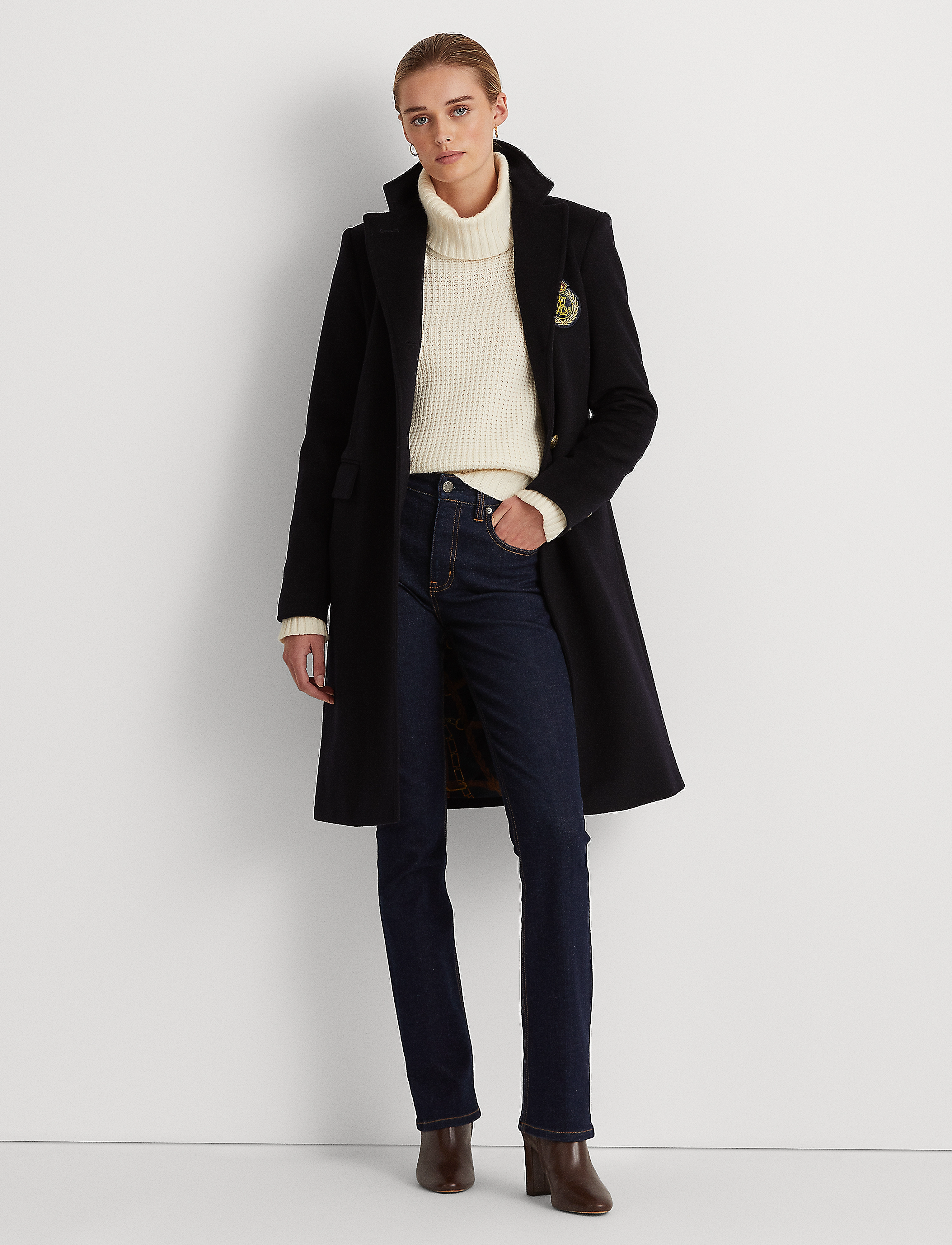 Lauren Ralph Lauren - Crest Wool-Blend Coat - regal navy - 2