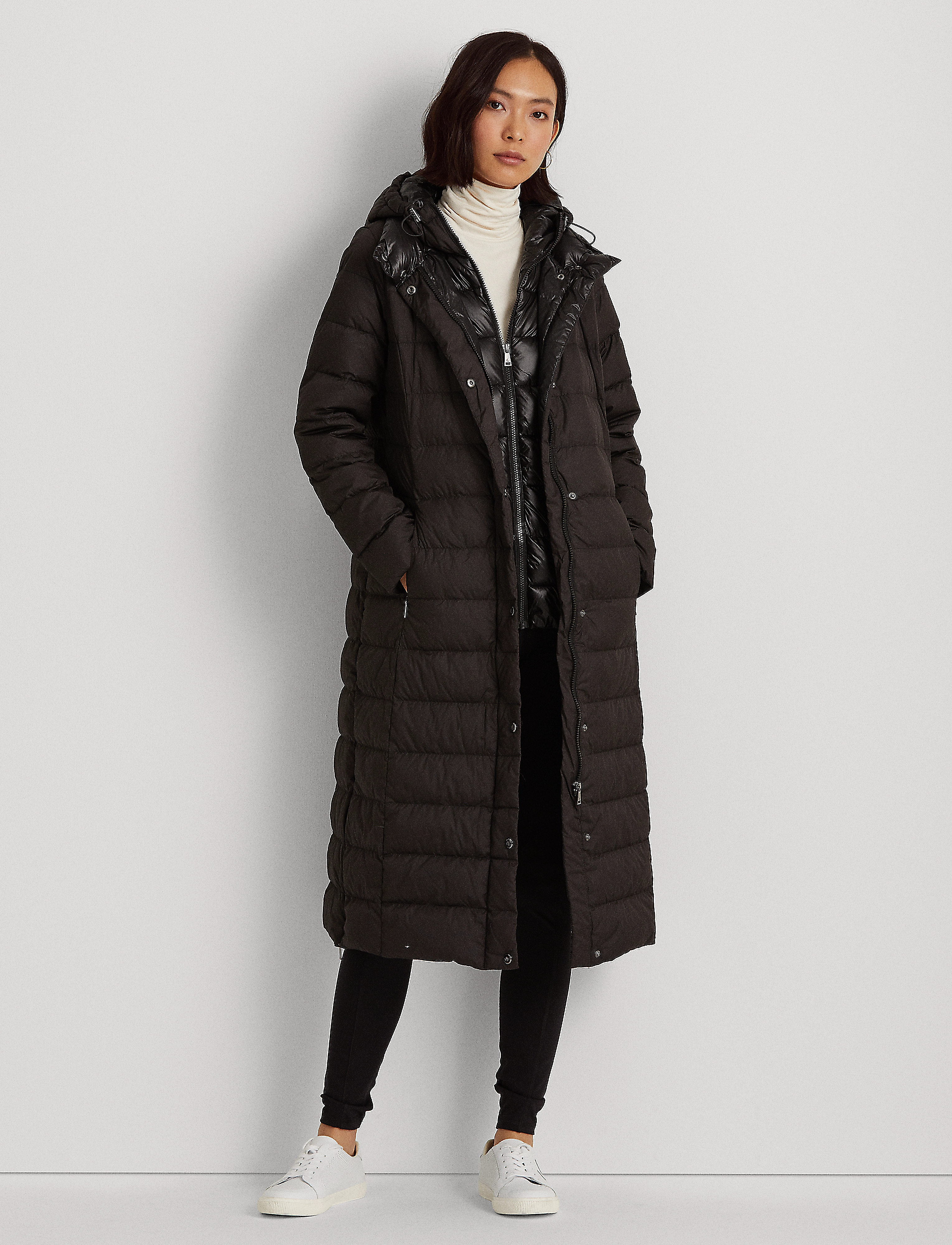 Lauren Ralph Lauren - Quilted Down Maxi Coat - black - 3