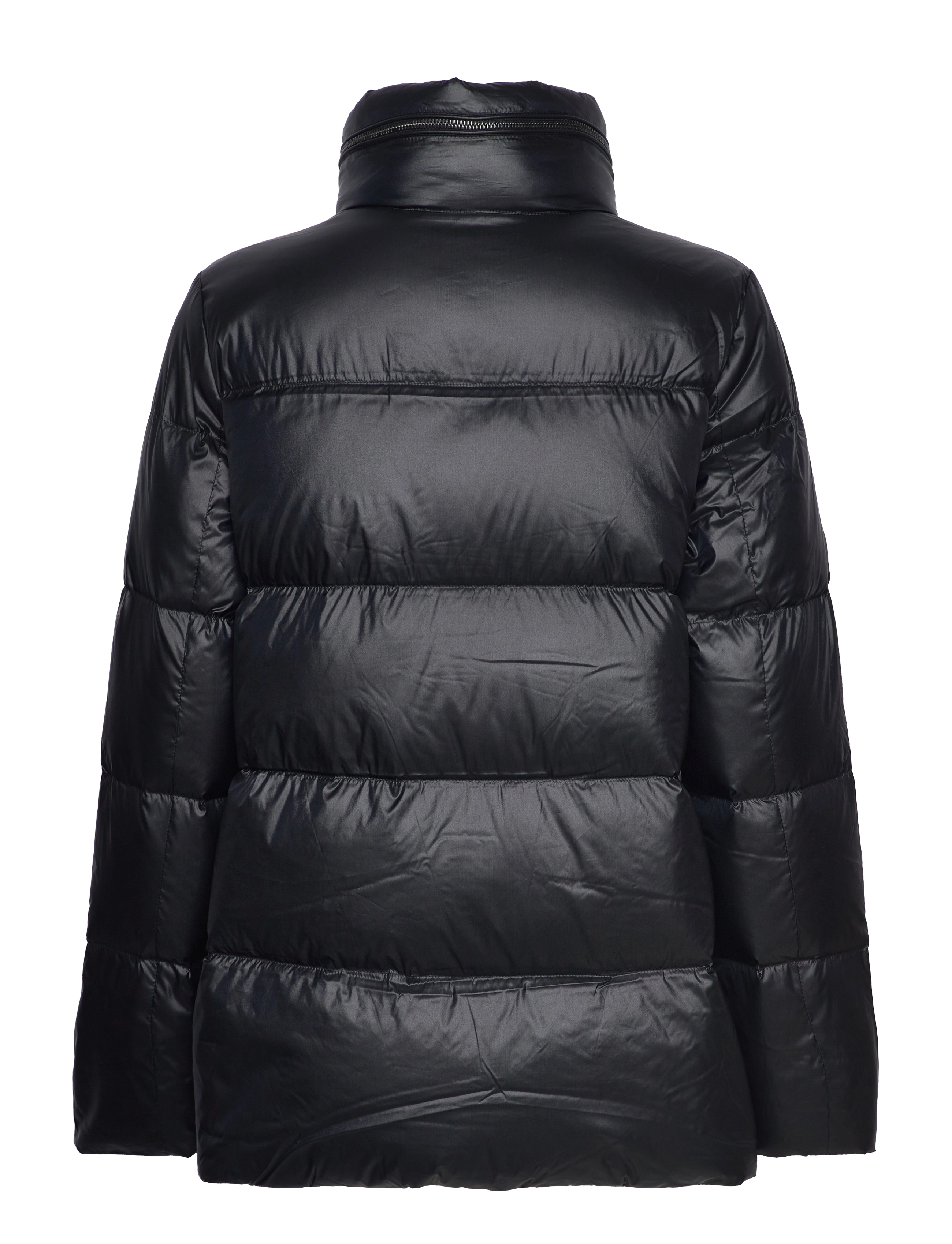 Lauren Ralph Lauren - Metallic Hooded Down Coat - black - 1