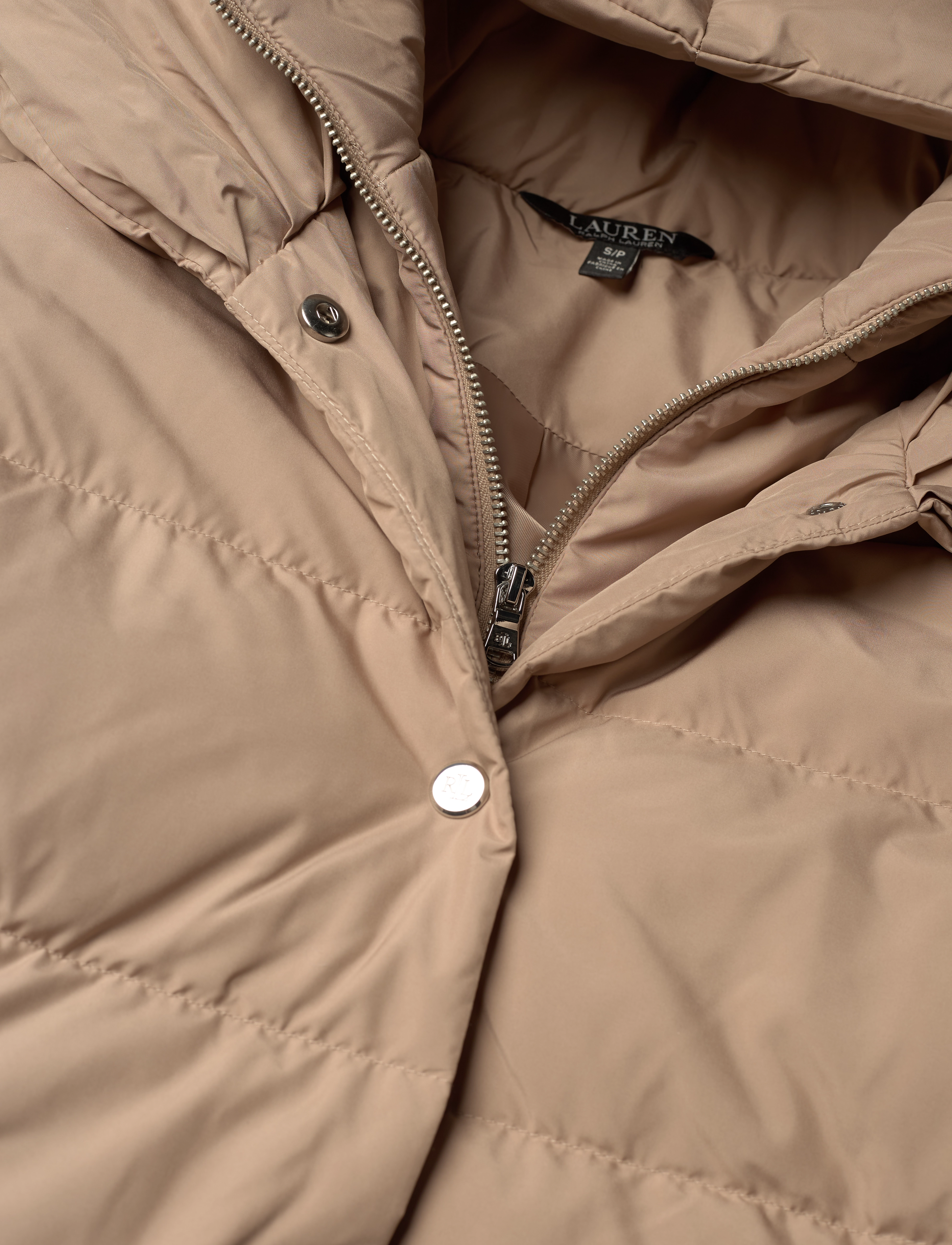 Lauren Ralph Lauren - Hooded Down Coat - light sand - 3