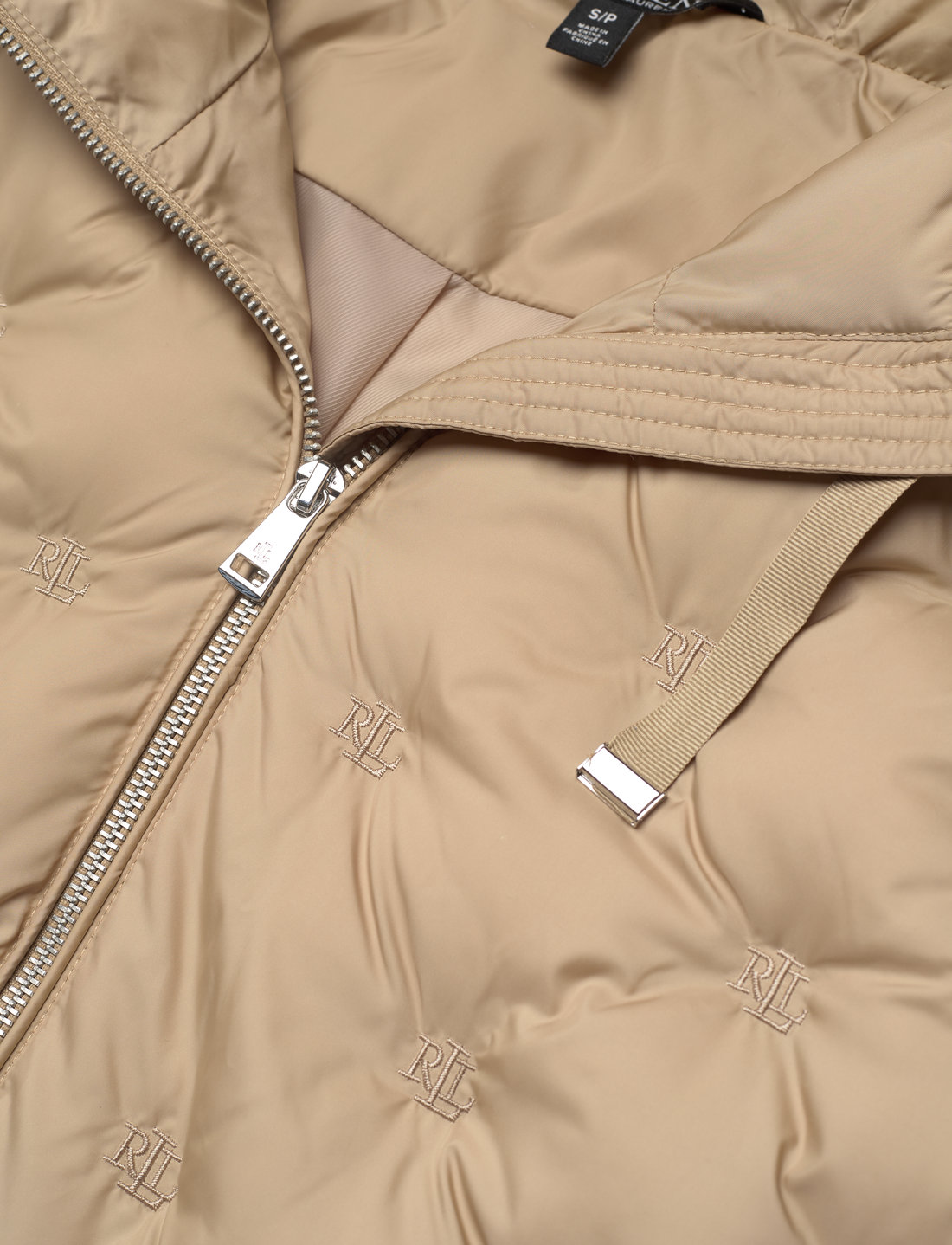 Logo Quilted Hooded Jacket