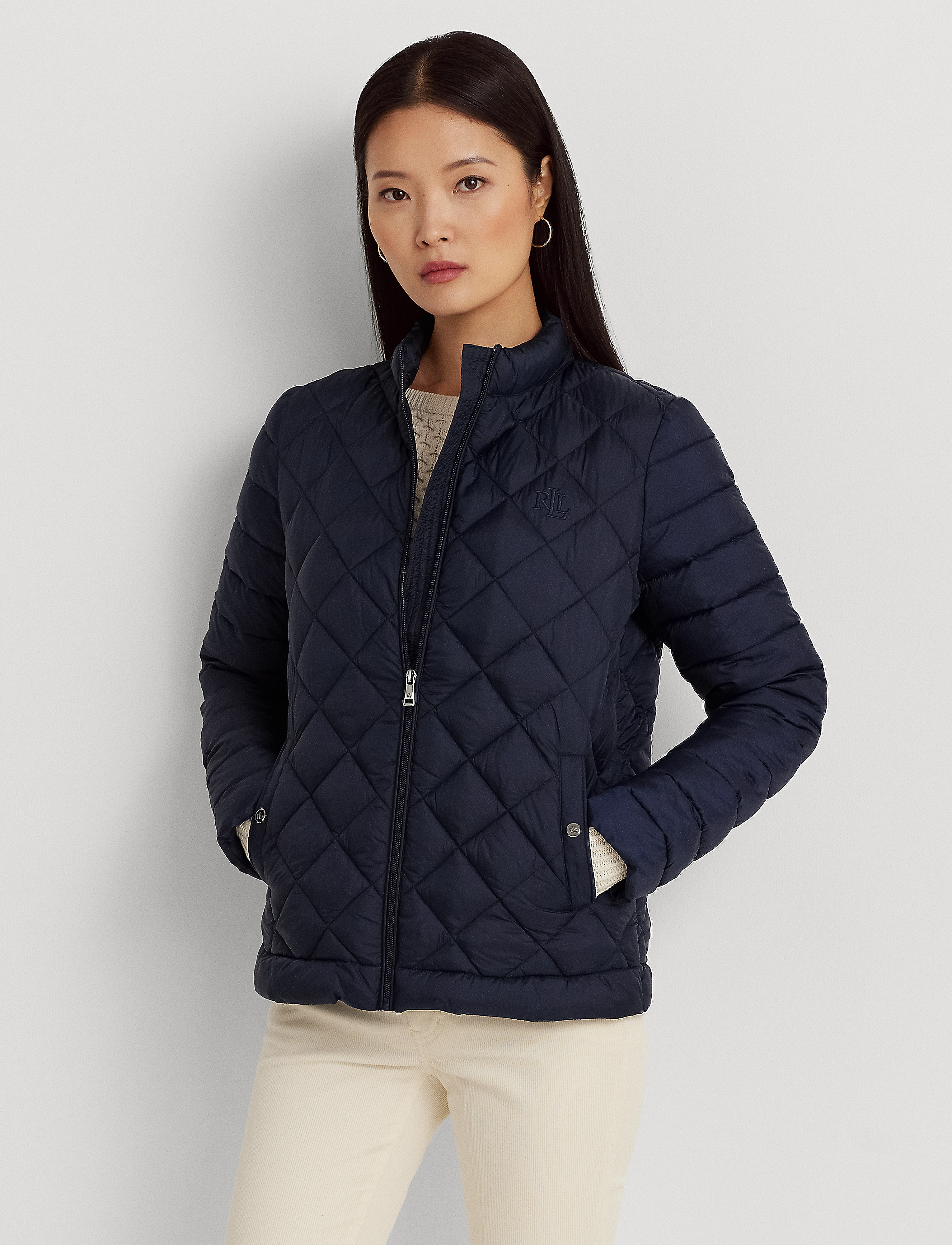 Lauren Ralph Lauren - Diamond-Quilted Puffer Coat - dk navy - 2