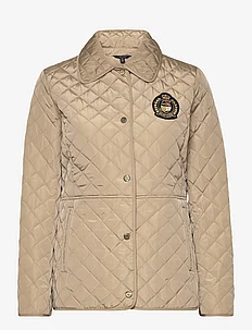 Crest-Patch Diamond-Quilted Jacket, Lauren Ralph Lauren