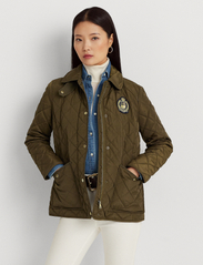 Lauren Ralph Lauren - Crest-Patch Quilted Jacket - pavasarinės striukės - botanic green - 3