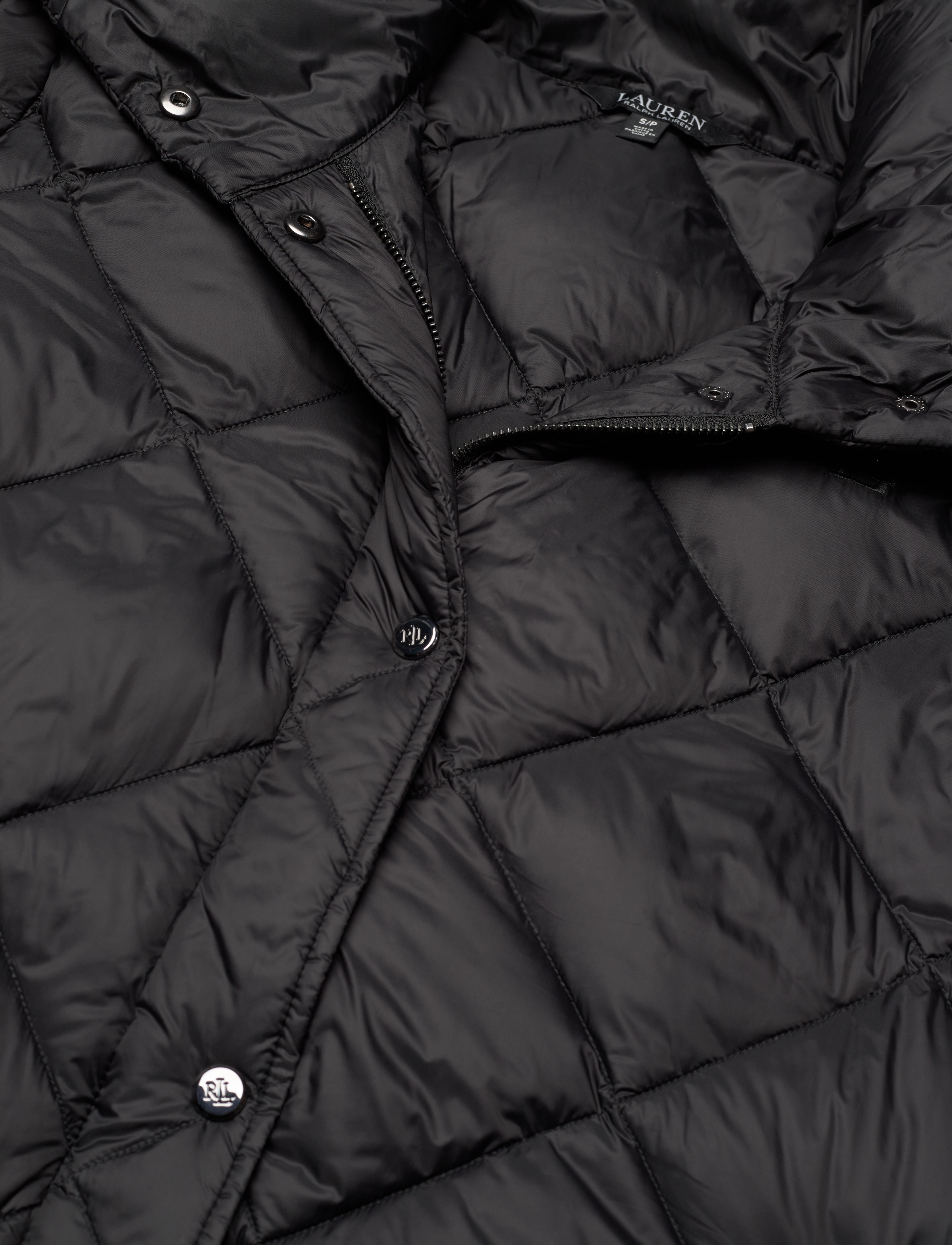 Lauren Ralph Lauren - Diamond-Quilted Maxi Down Coat - black - 3