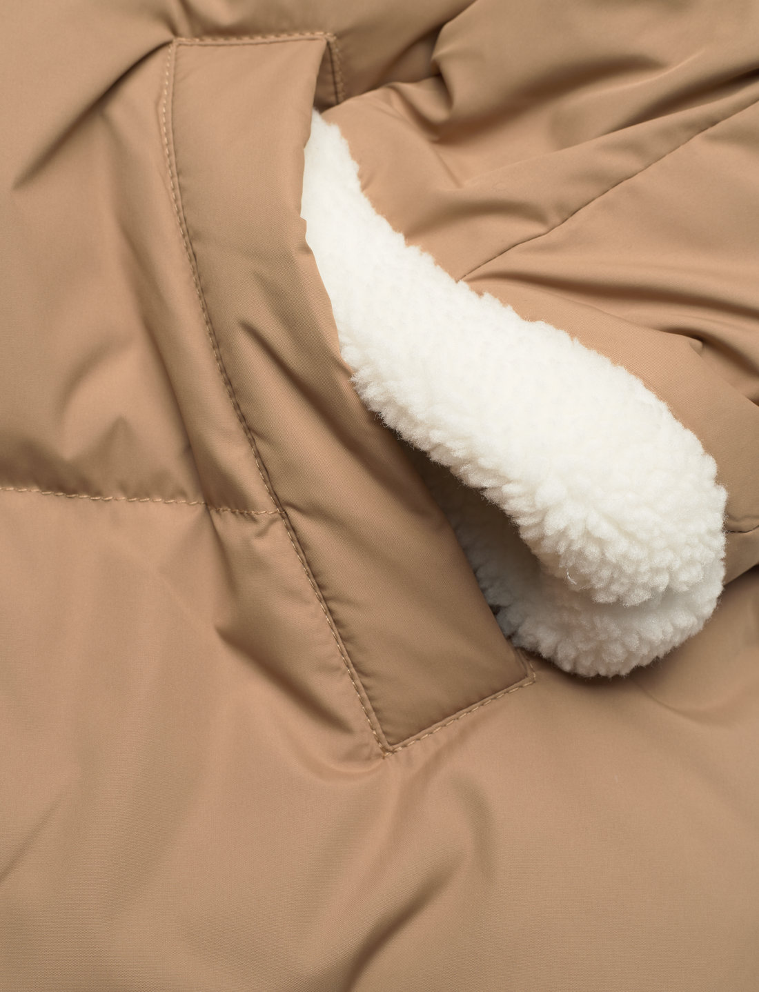 Lauren ralph lauren faux leather trim quilted jacket online