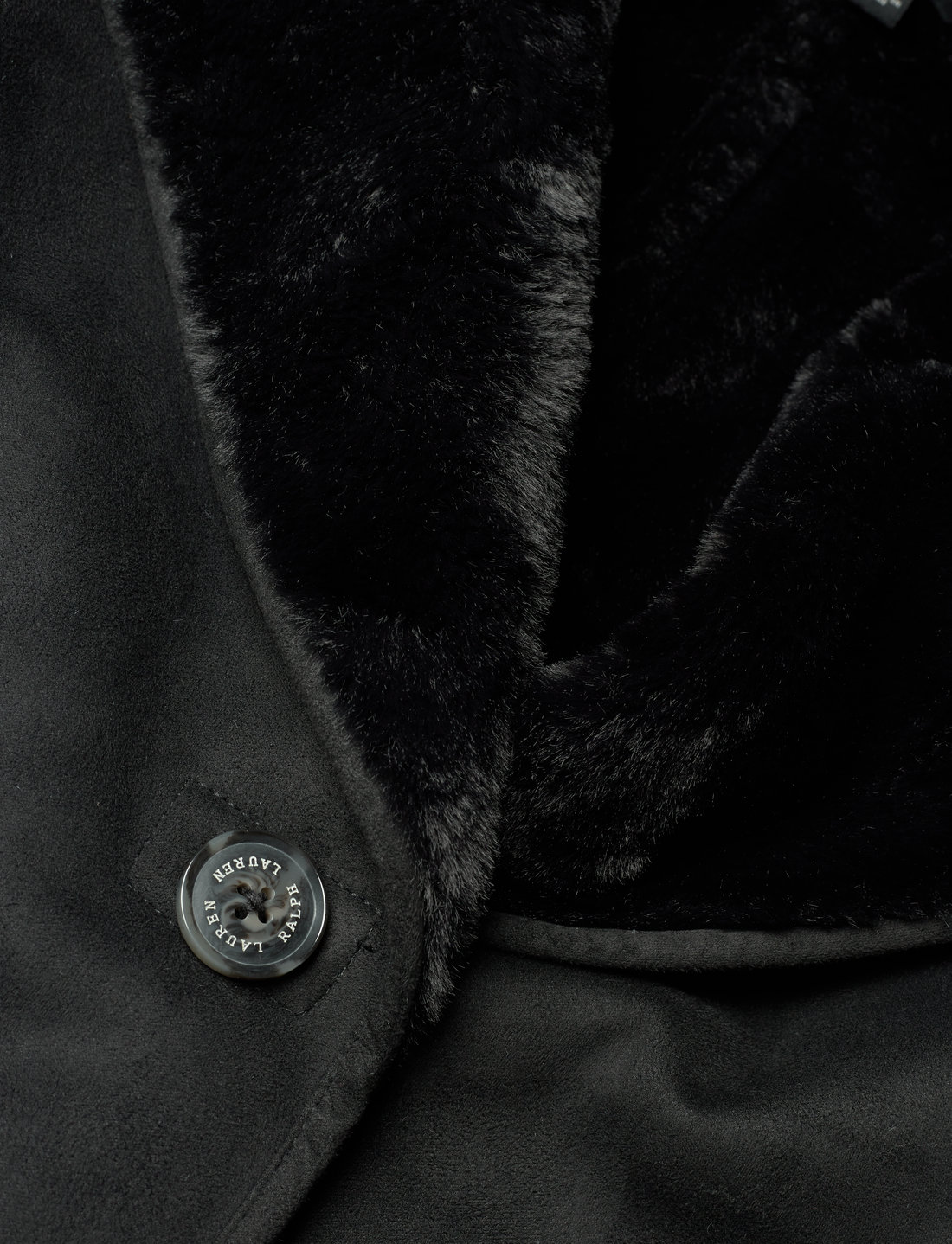 Lauren ralph lauren faux shearling moto jacket clearance