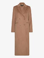 Double-Breasted Wool-Blend Coat - NEW VICUNA