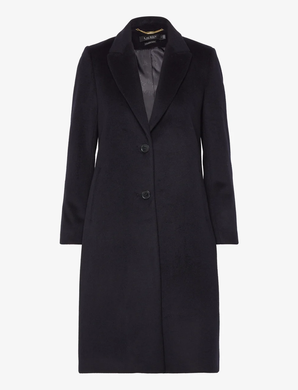 Lauren Ralph Lauren Rfr Logo Btn lined coat wool coats shop at Booztlet