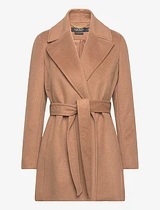 Wool-Blend Wrap Coat, Lauren Ralph Lauren