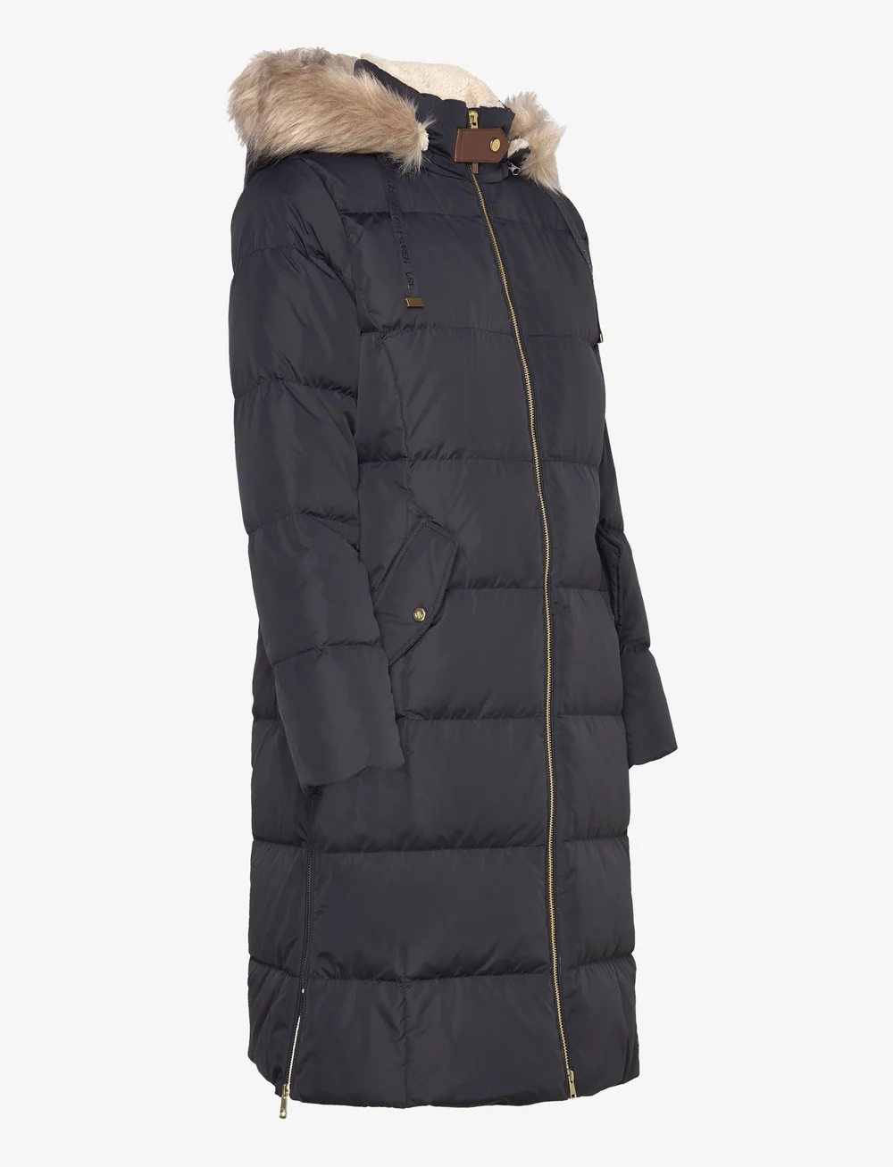 Lauren Ralph Lauren Faux Fur trim Hooded Down Coat mantel einkaufen bei Booztlet